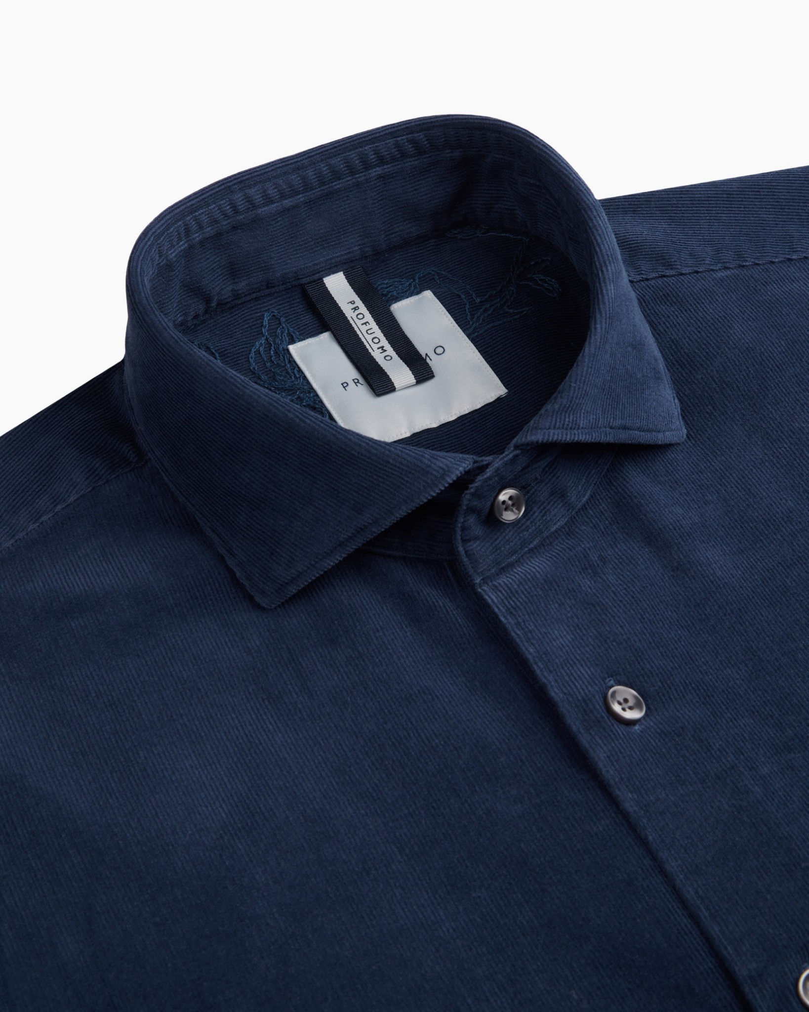 hemd, lange mouwen, knopen shirt, corduroy, marineblauw
