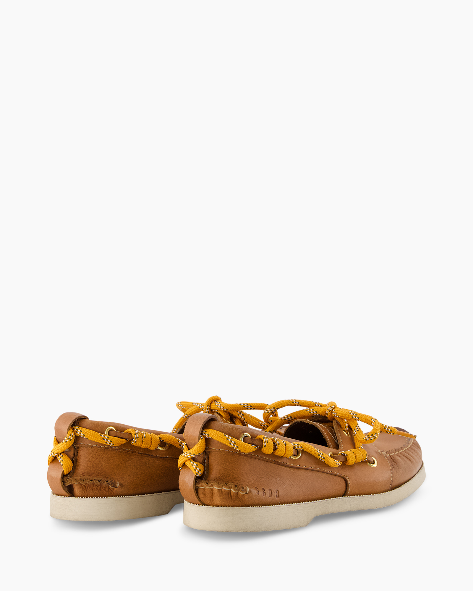 boot, mocassin, leer, schoen, geel veters