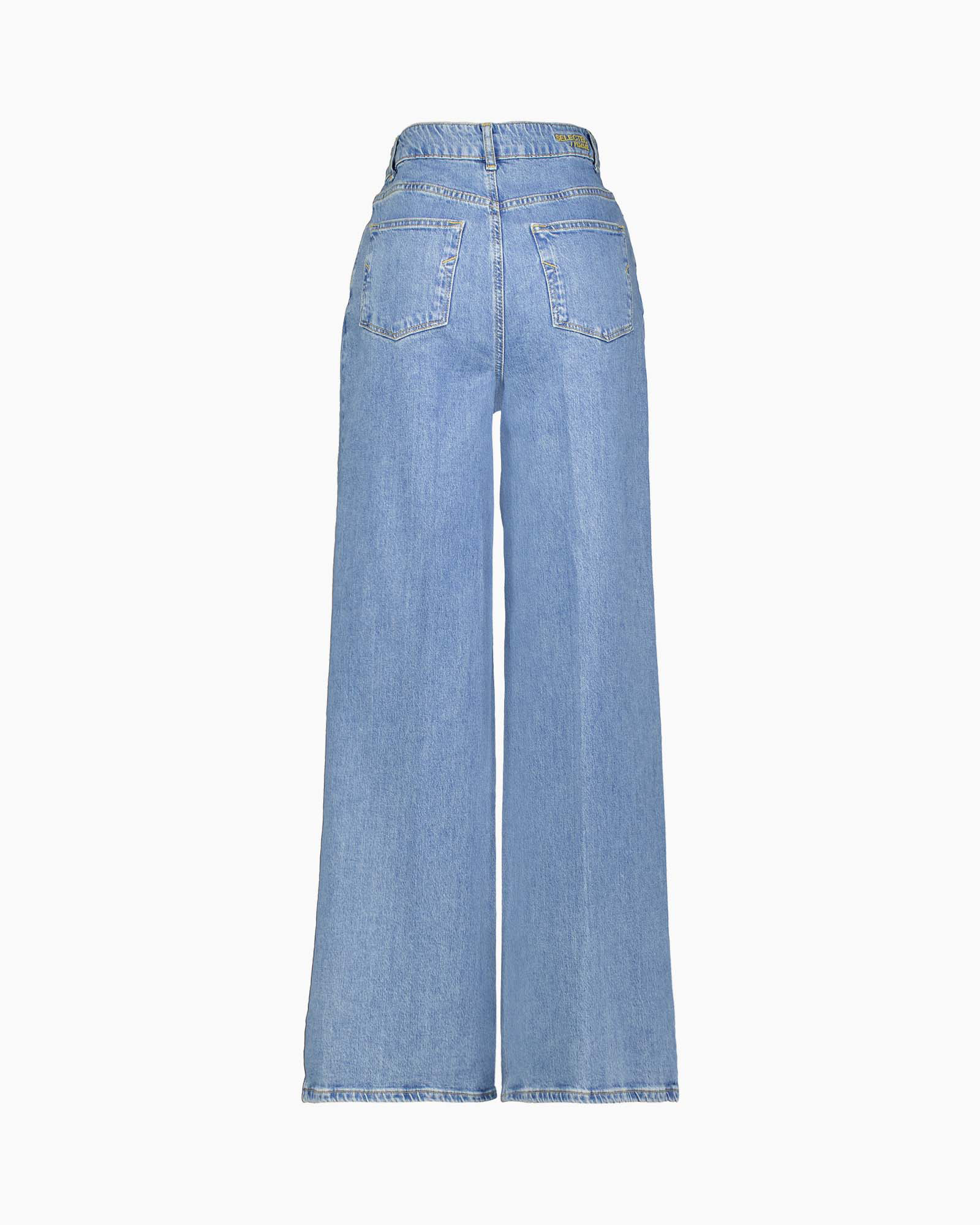 Jeans Ellin-gry Hw Extra Wide Jeans Licht Blauw