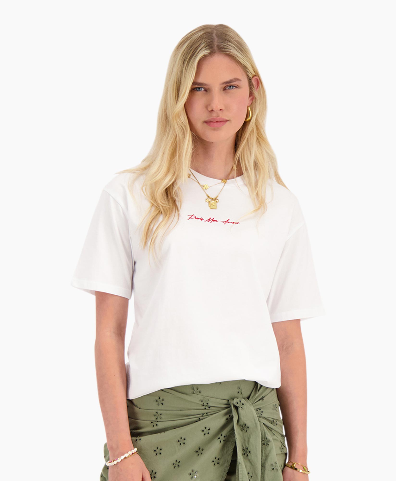 T-shirt Korte Mouw Mj11021 Wit