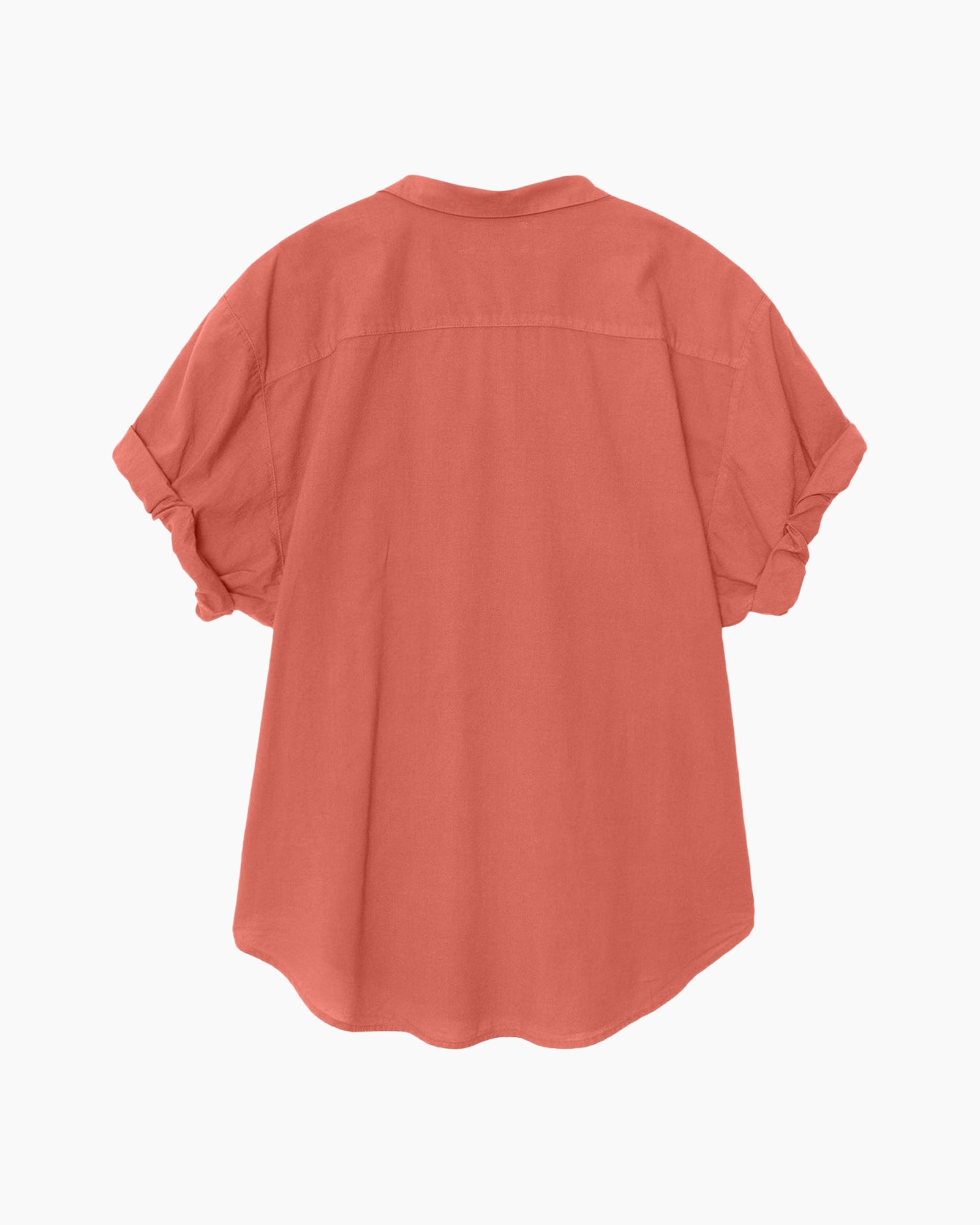 shirt, linen, loose, long, orangewine