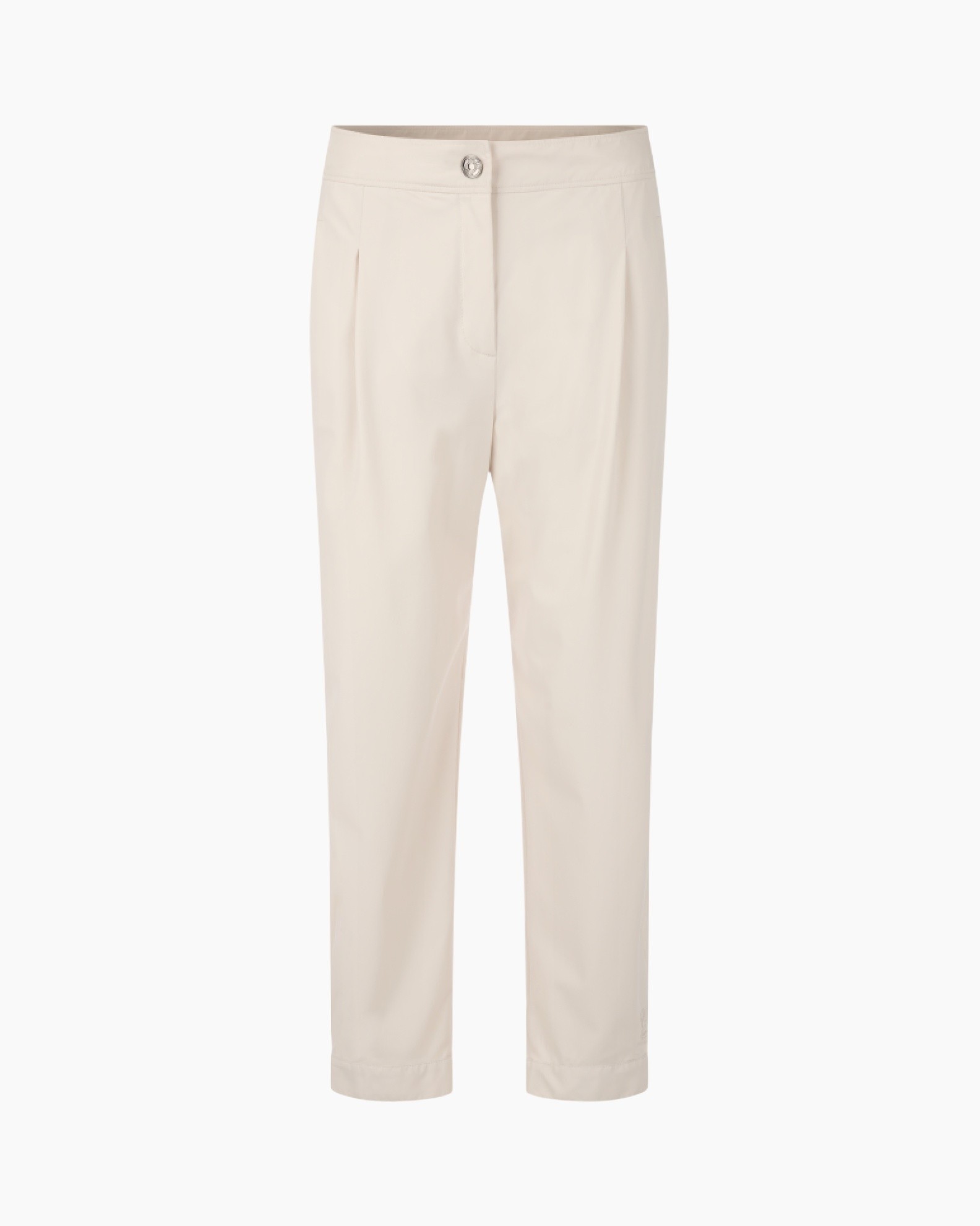 broek, beige, pantalon, riemloze?, knop