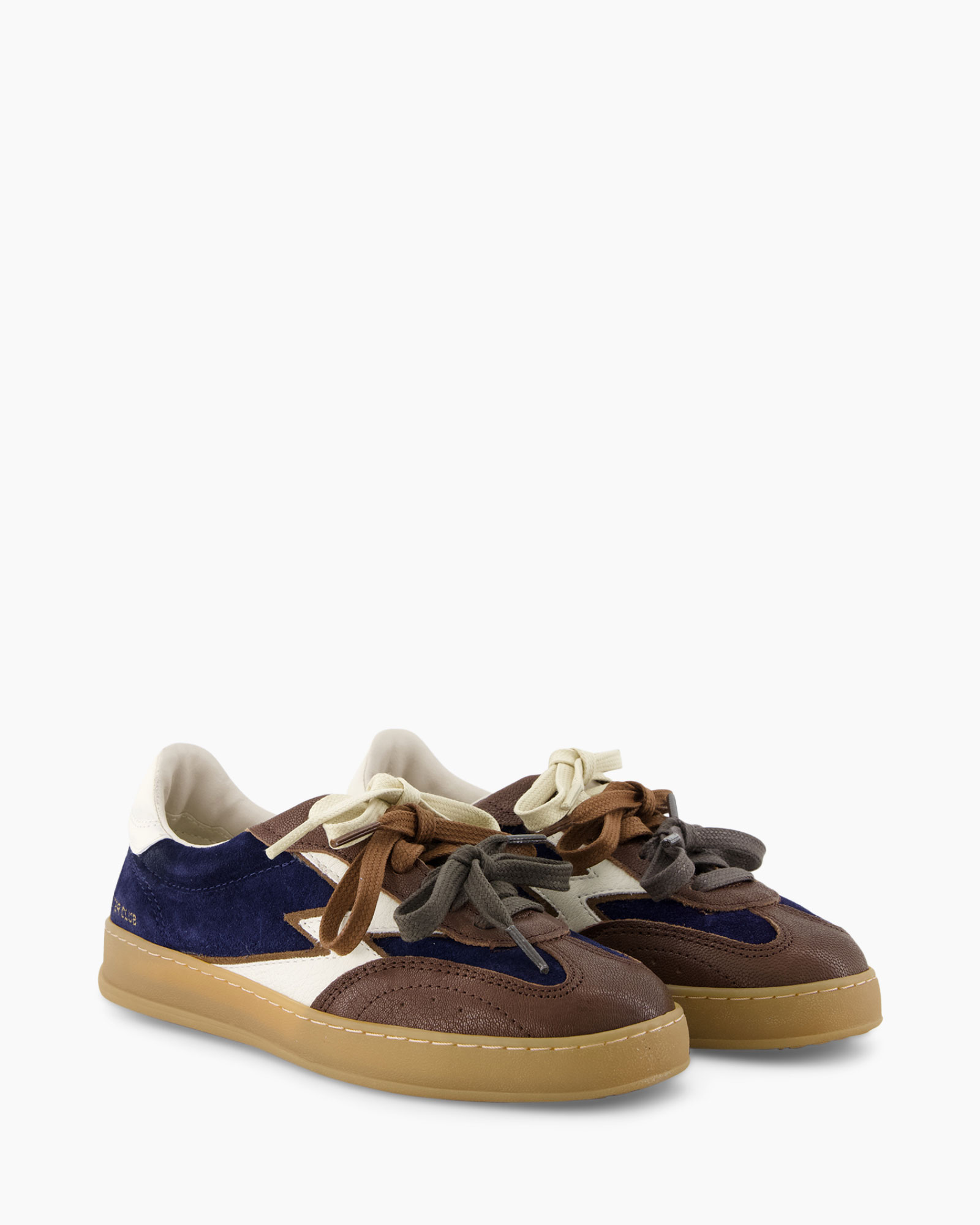 sneaker, schoenen, suede, veelkleurig, gumzool