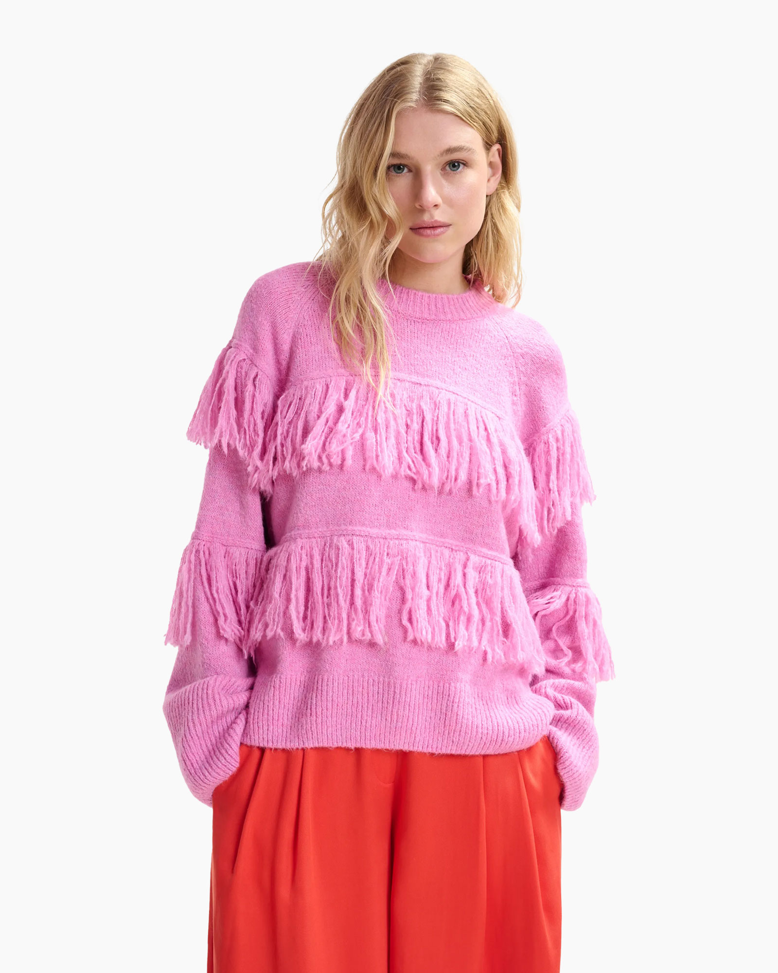 Gebreide Trui Johns Roze