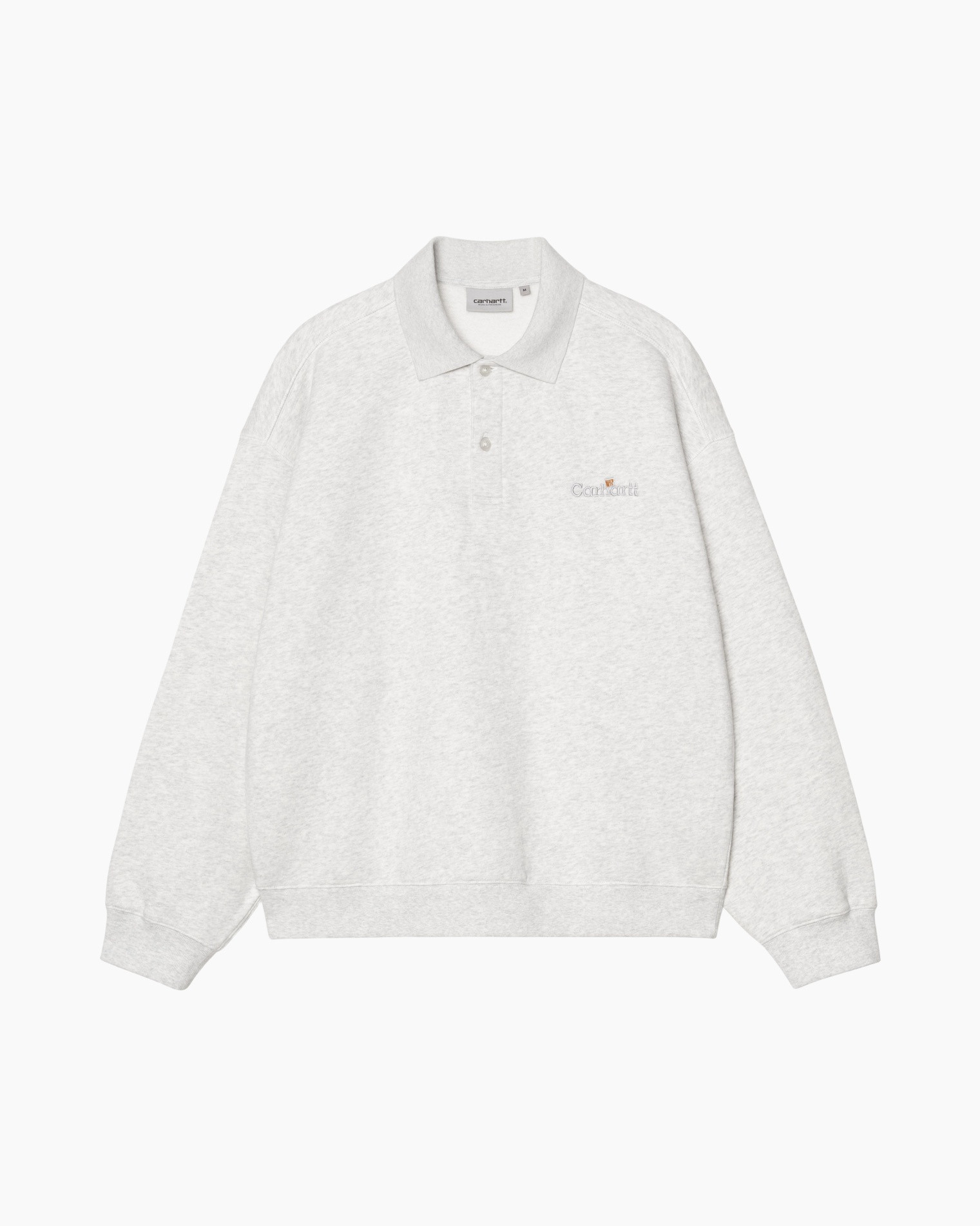 trui, polo, yoke, longekraag, grijs