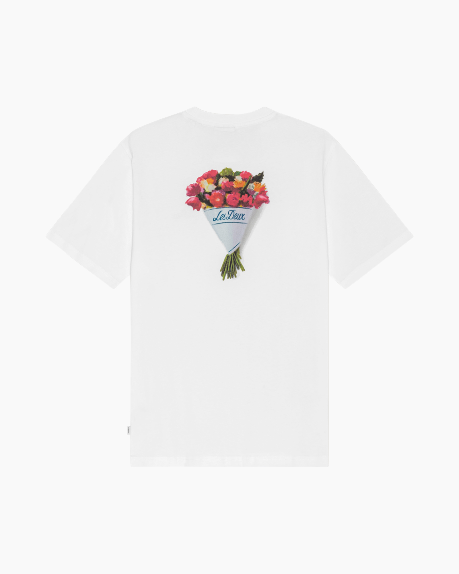 t-shirt, wit, korte mouw, logo tekst, casual kleding