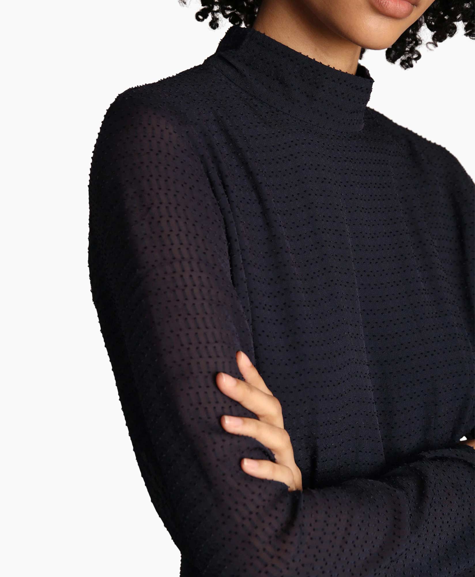 Munthe Midi Jurk Lainie Donker Blauw