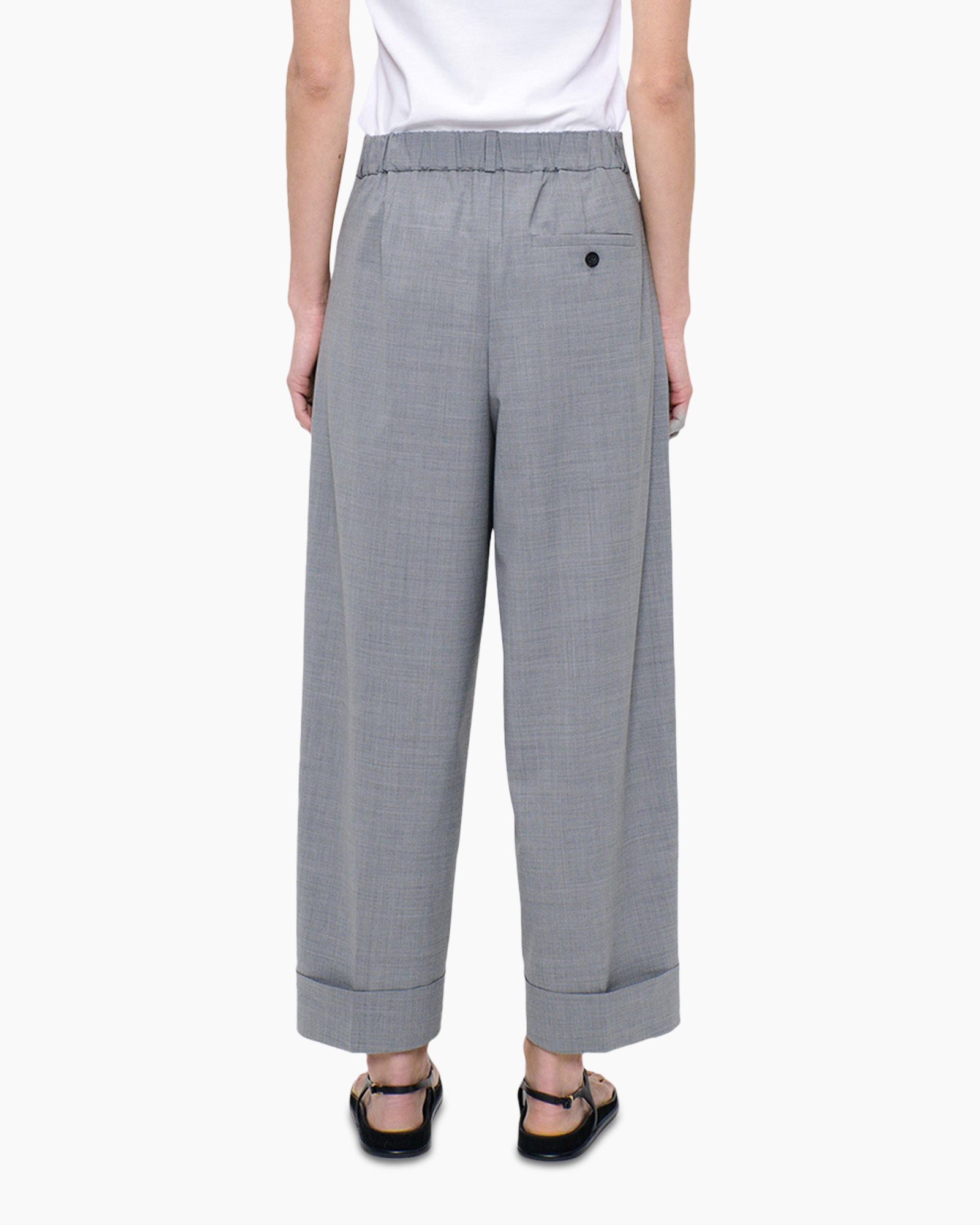 broeken, wijderep, grijs, ruit, platte voorkant