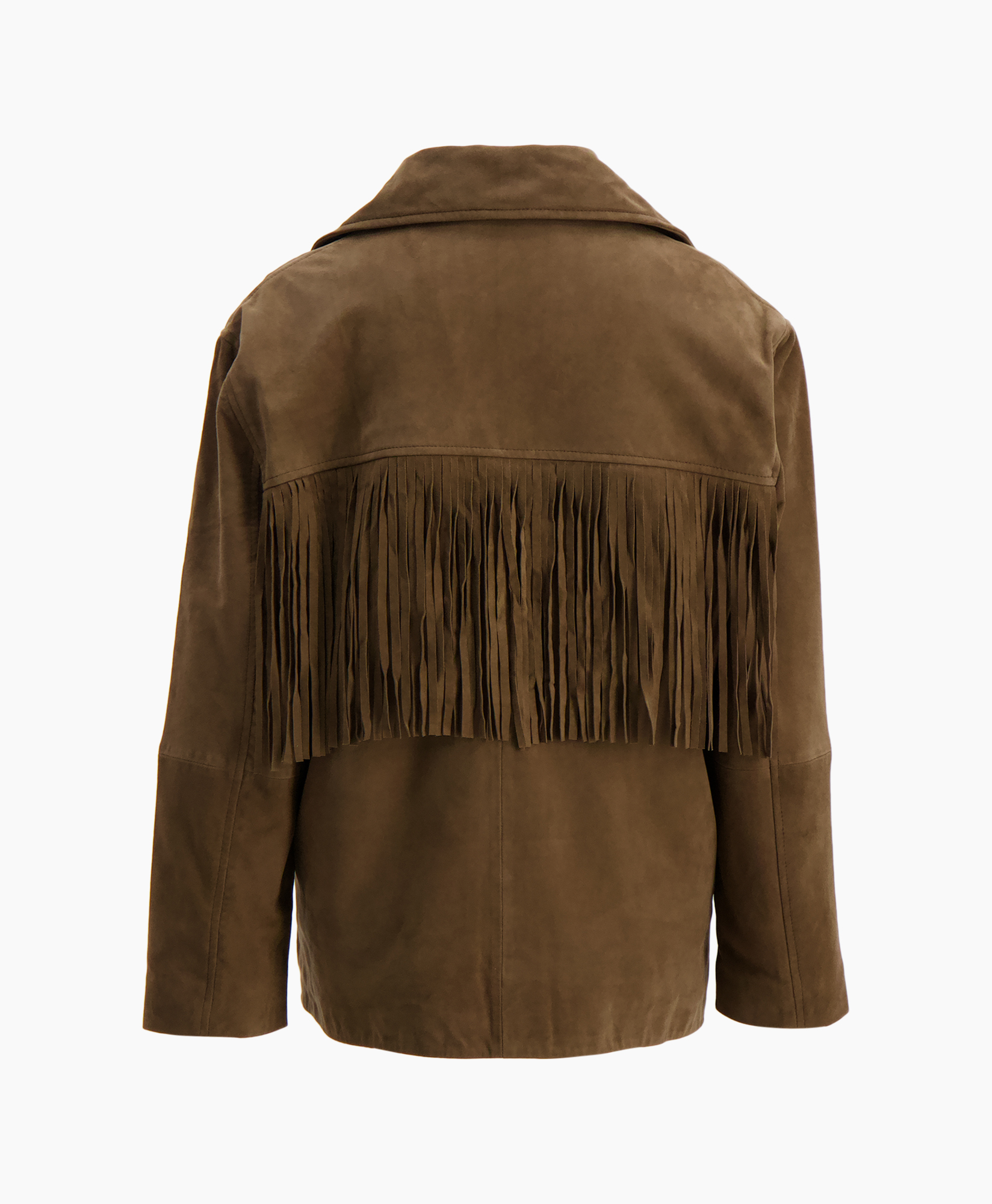 fringe, fringed, suede, brown, jacket