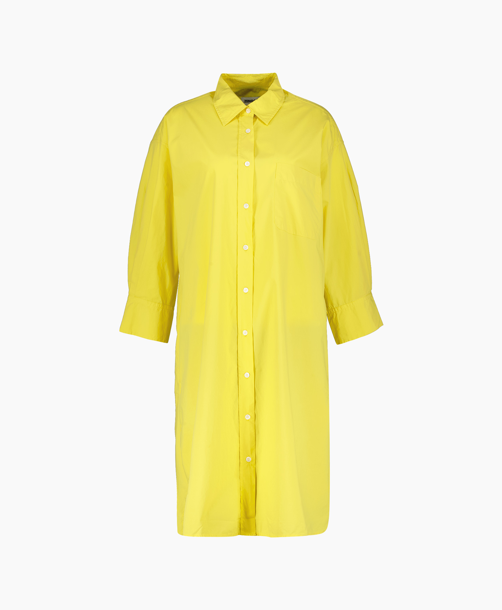 Zenggi Midi Jurk R01-1008-812 midden geel