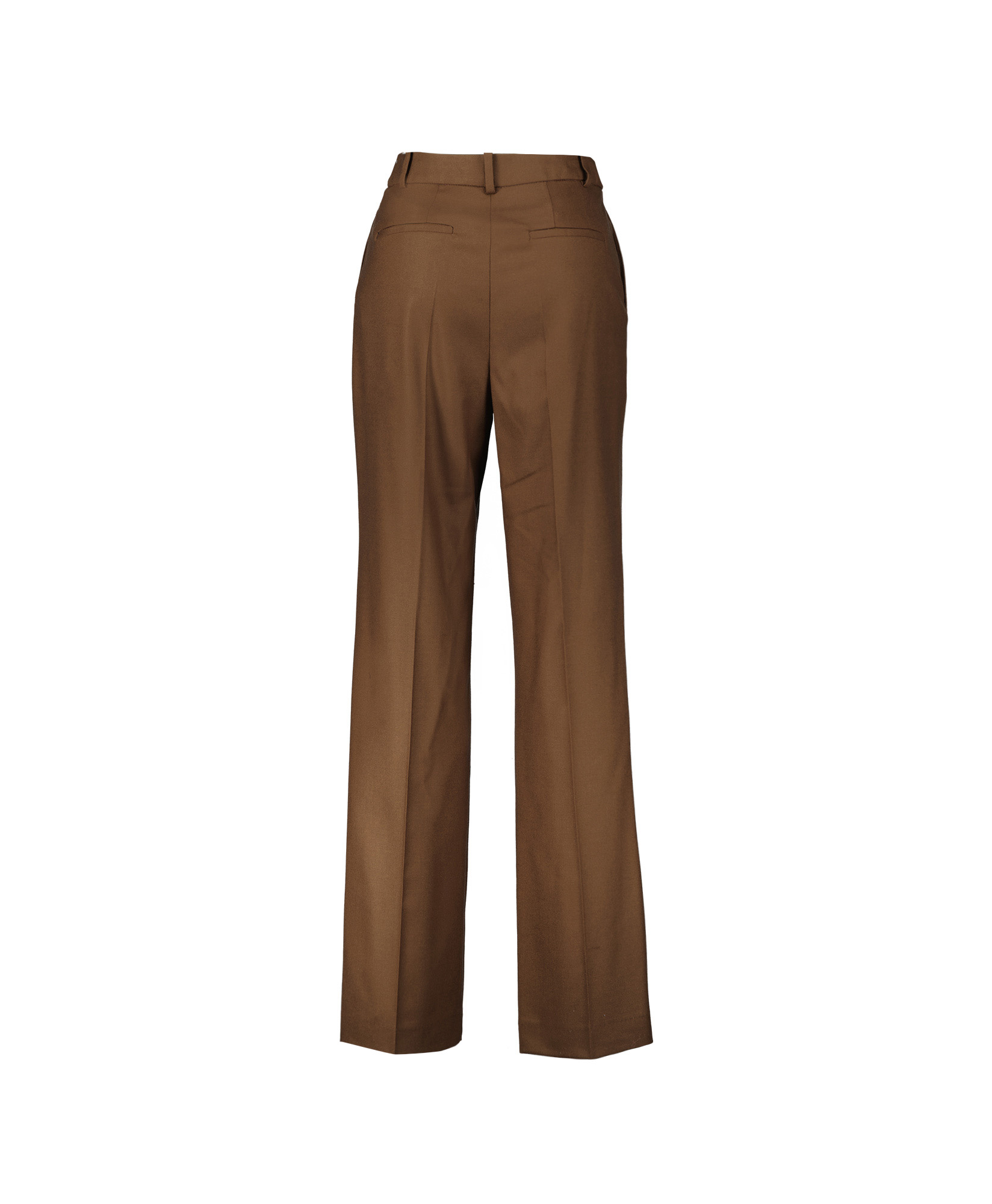 Loulou Studio Broek Straight Pants Bruin