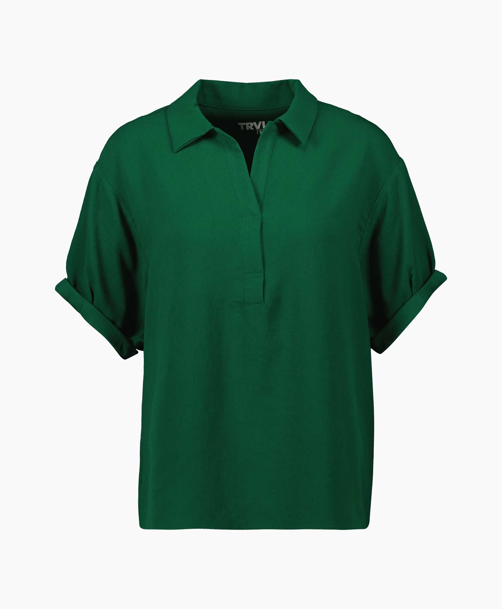 Trvl Drss Polo 02-t1128-75x midden groen