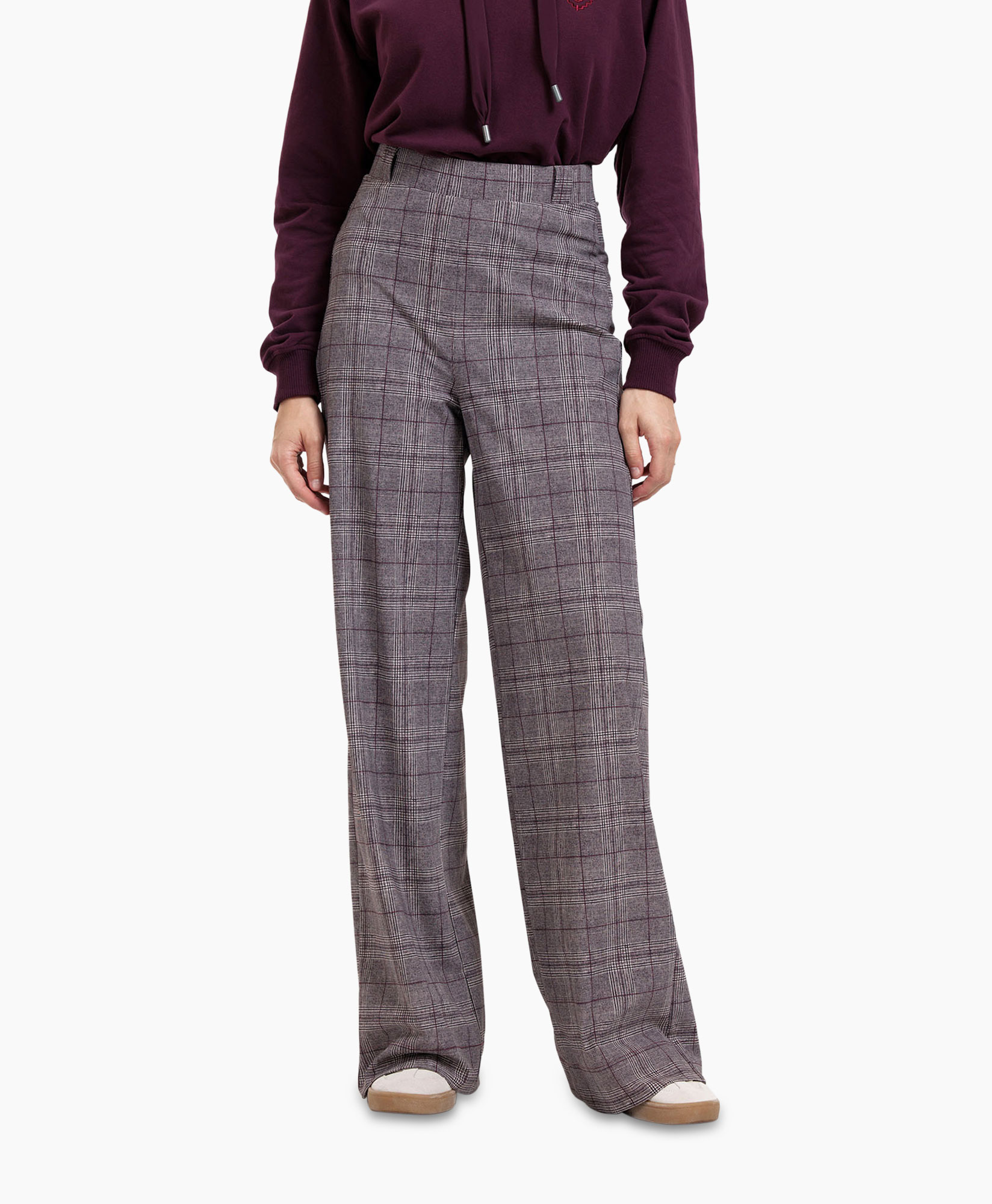 Broek Dali Check Trousers Paars