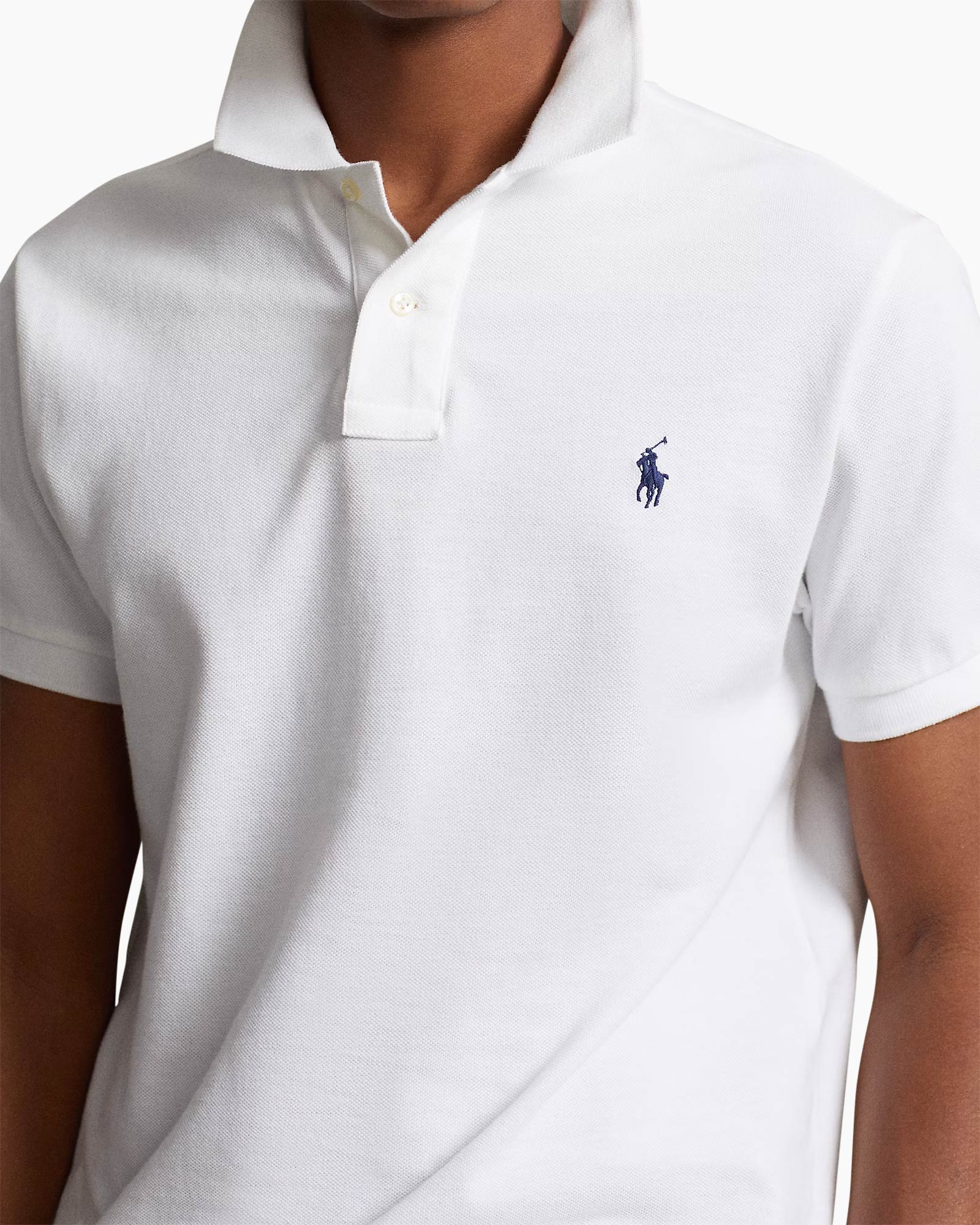 Polo Mesh Slim Wit