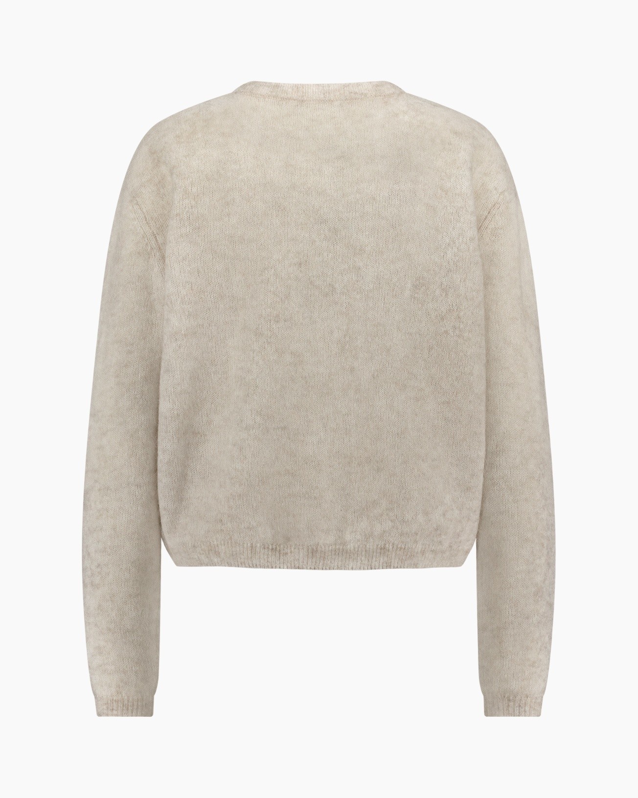 beige, trui, breiwerk, lange mouwen, pullover