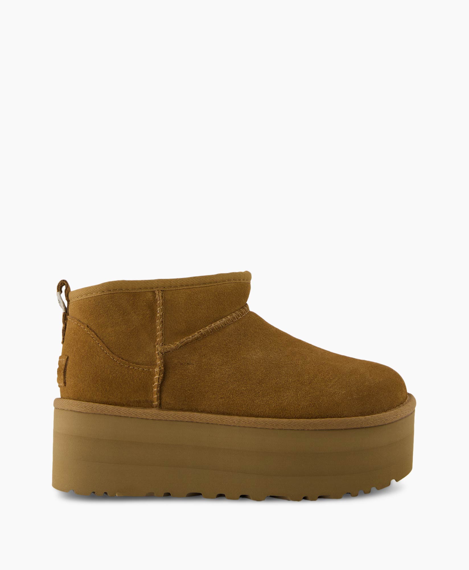Ugg Enkellaars Classic Ultra Mini Platform Cognac