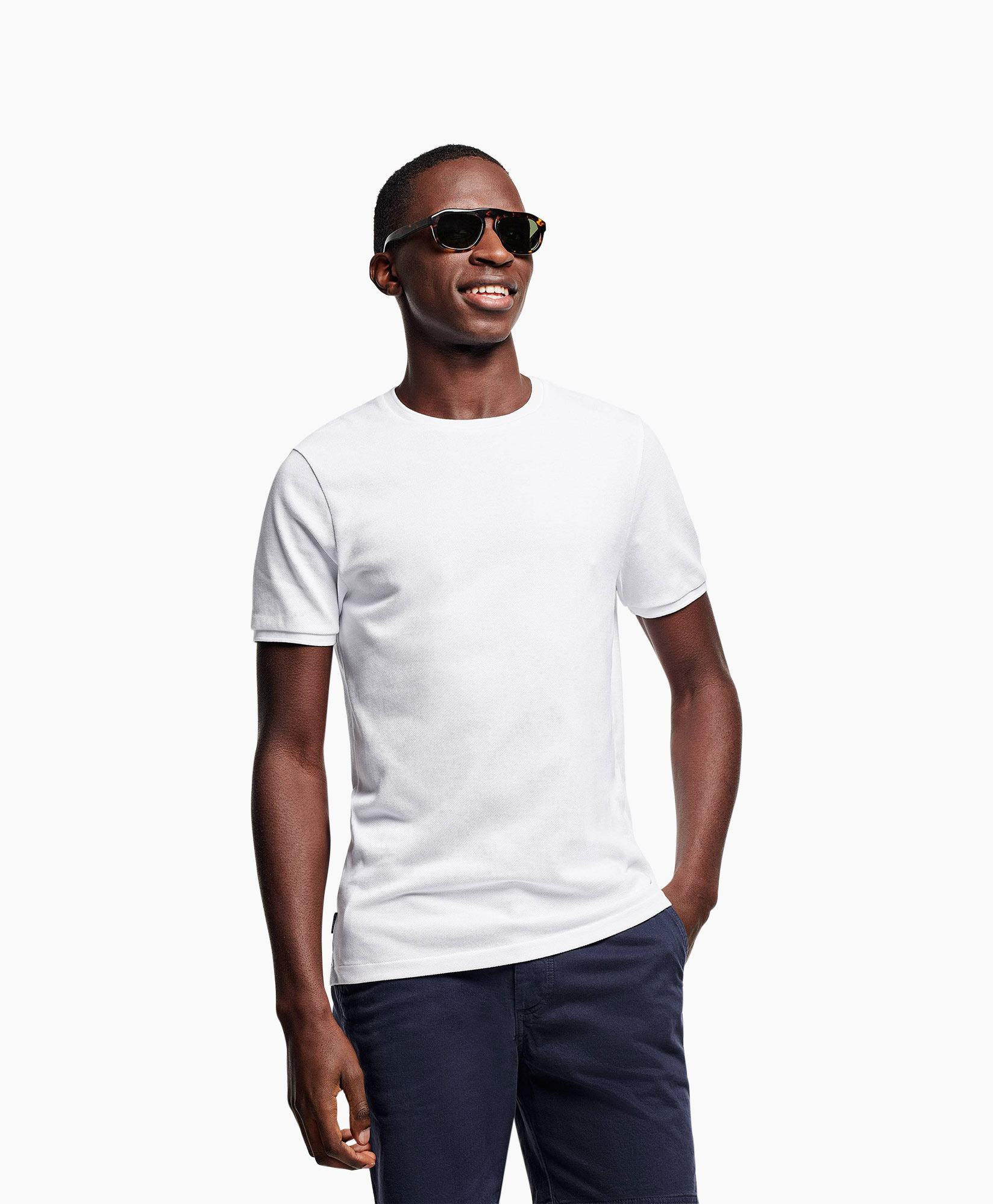 The Pique Tee Wit