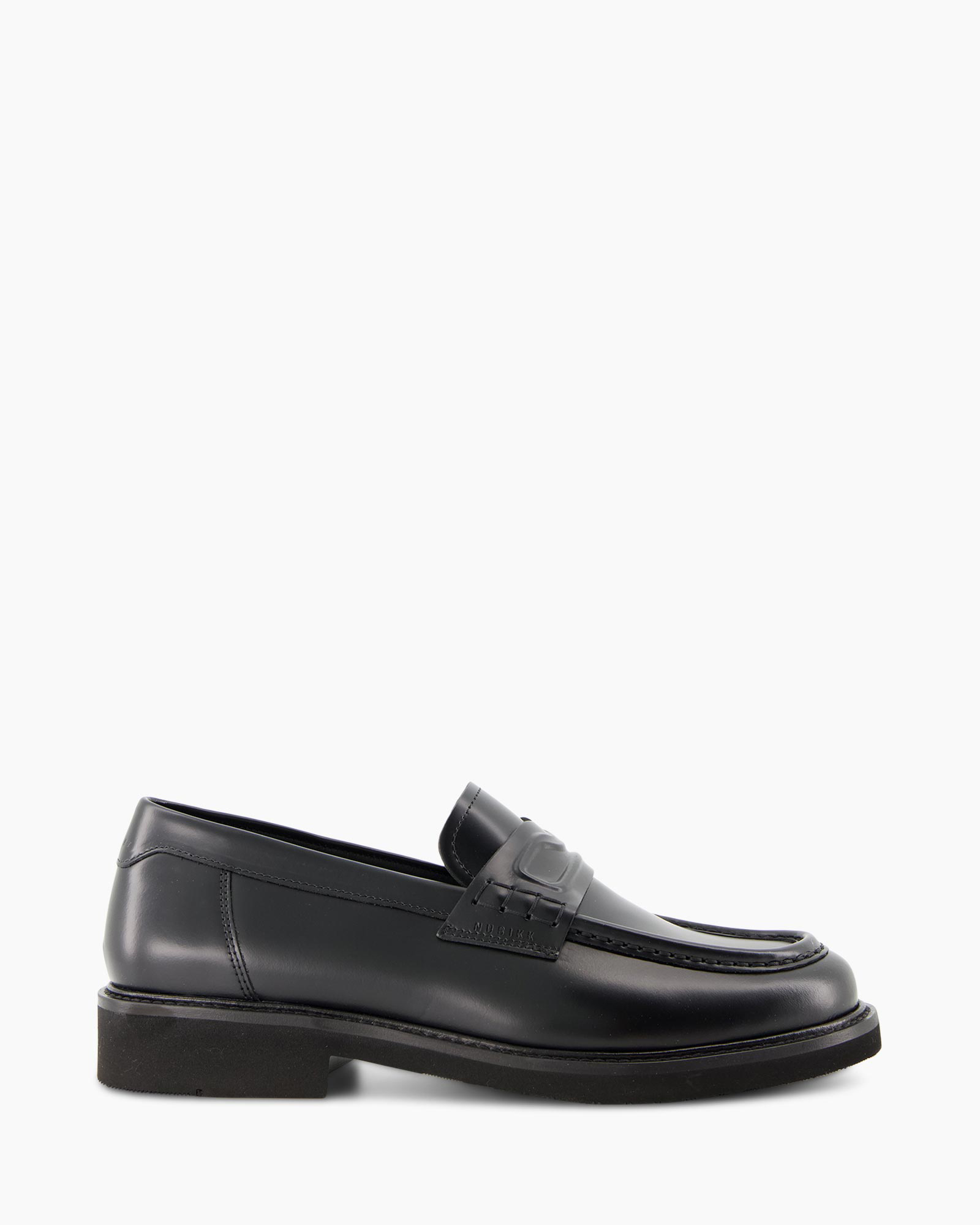 loafer, penny loafer, leer, zwart, slip-on