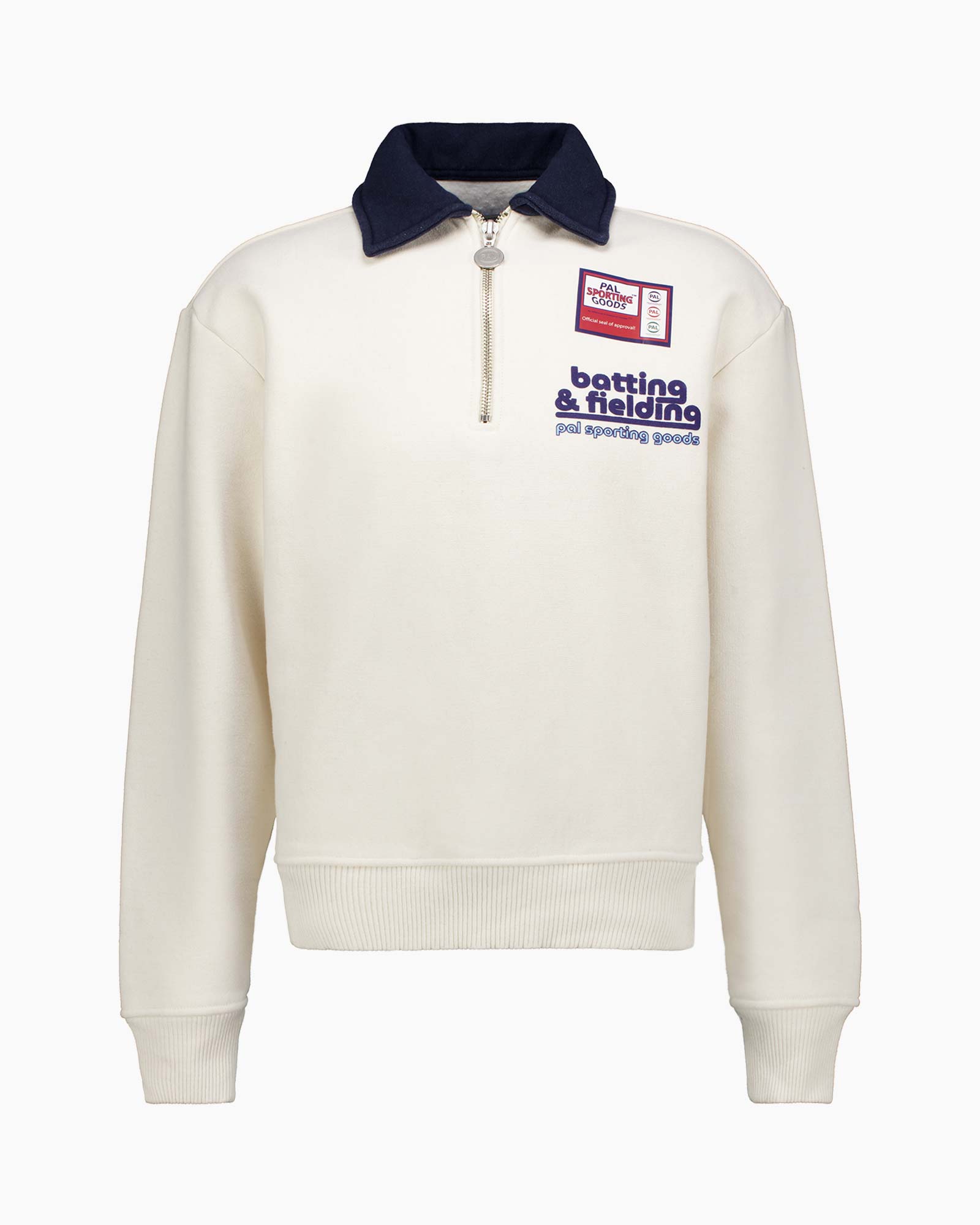 Sweater Batting & Fielding Half Zip Ecru