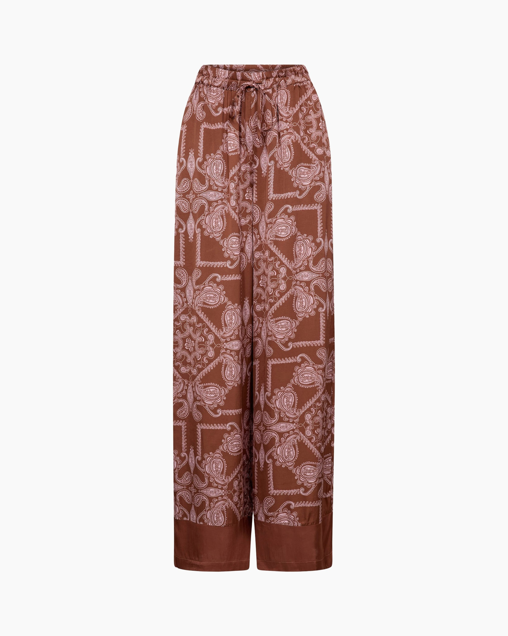 broek, wijdere broek, bandana print, touwsluiting, bandana patroon