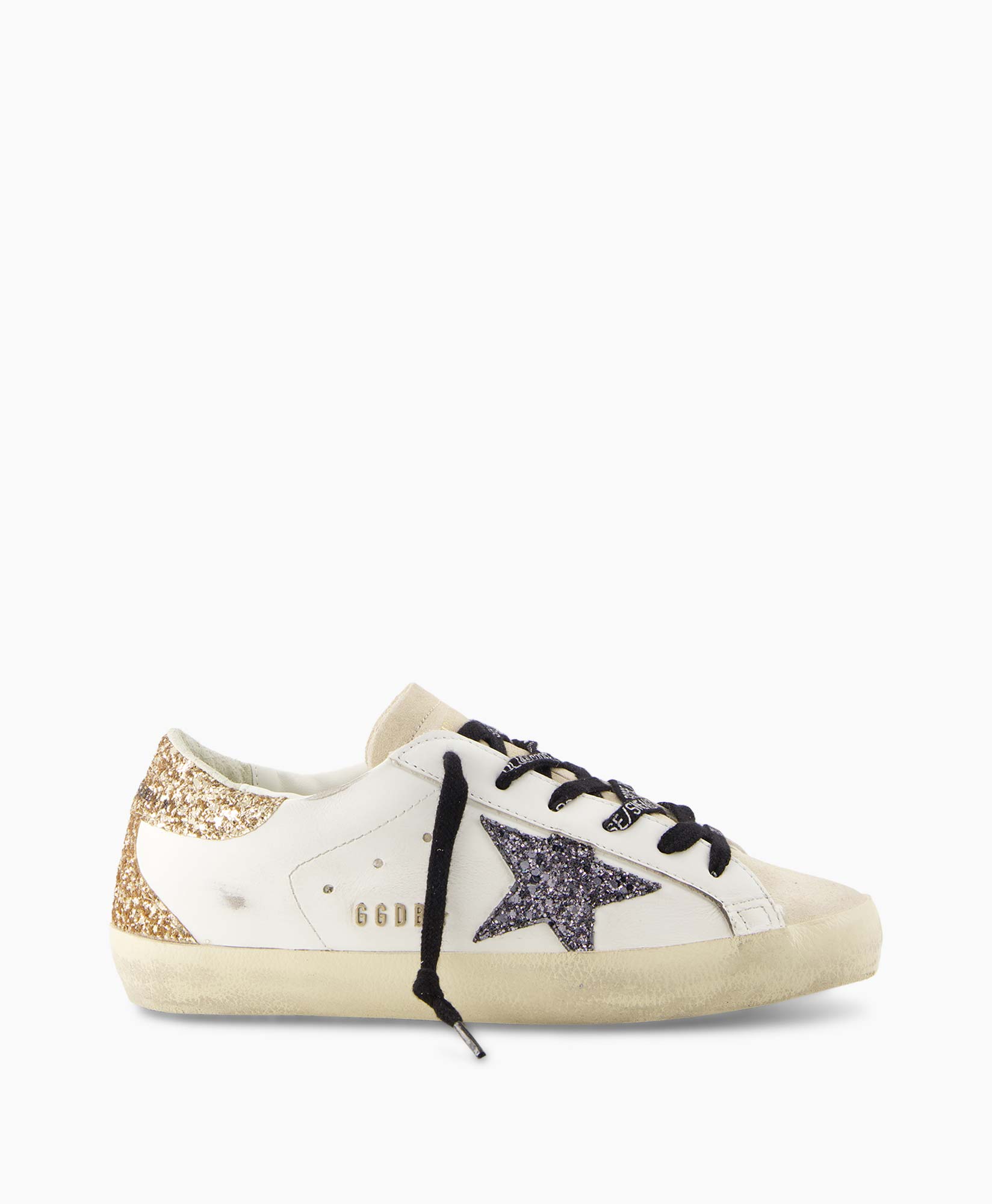 Sneaker Super-star Leather Upper Glitter Star Off White