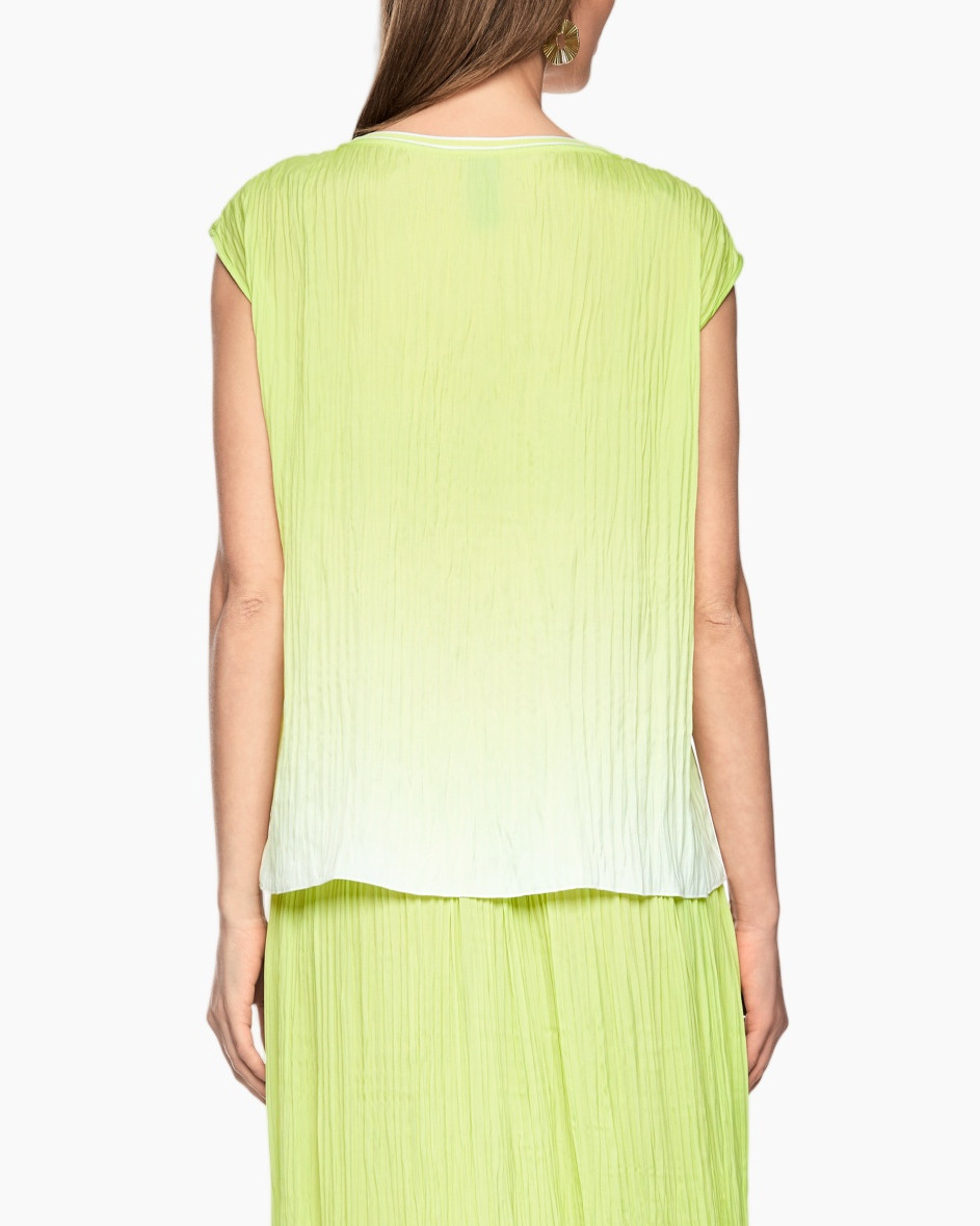 top, blouse, layered, lime, doors