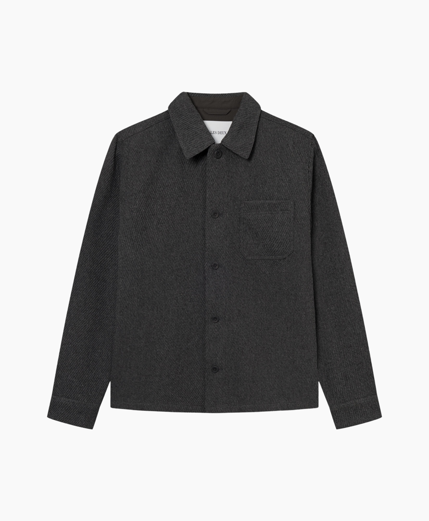 Overshirt Hamilton Twill Wool Zwart
