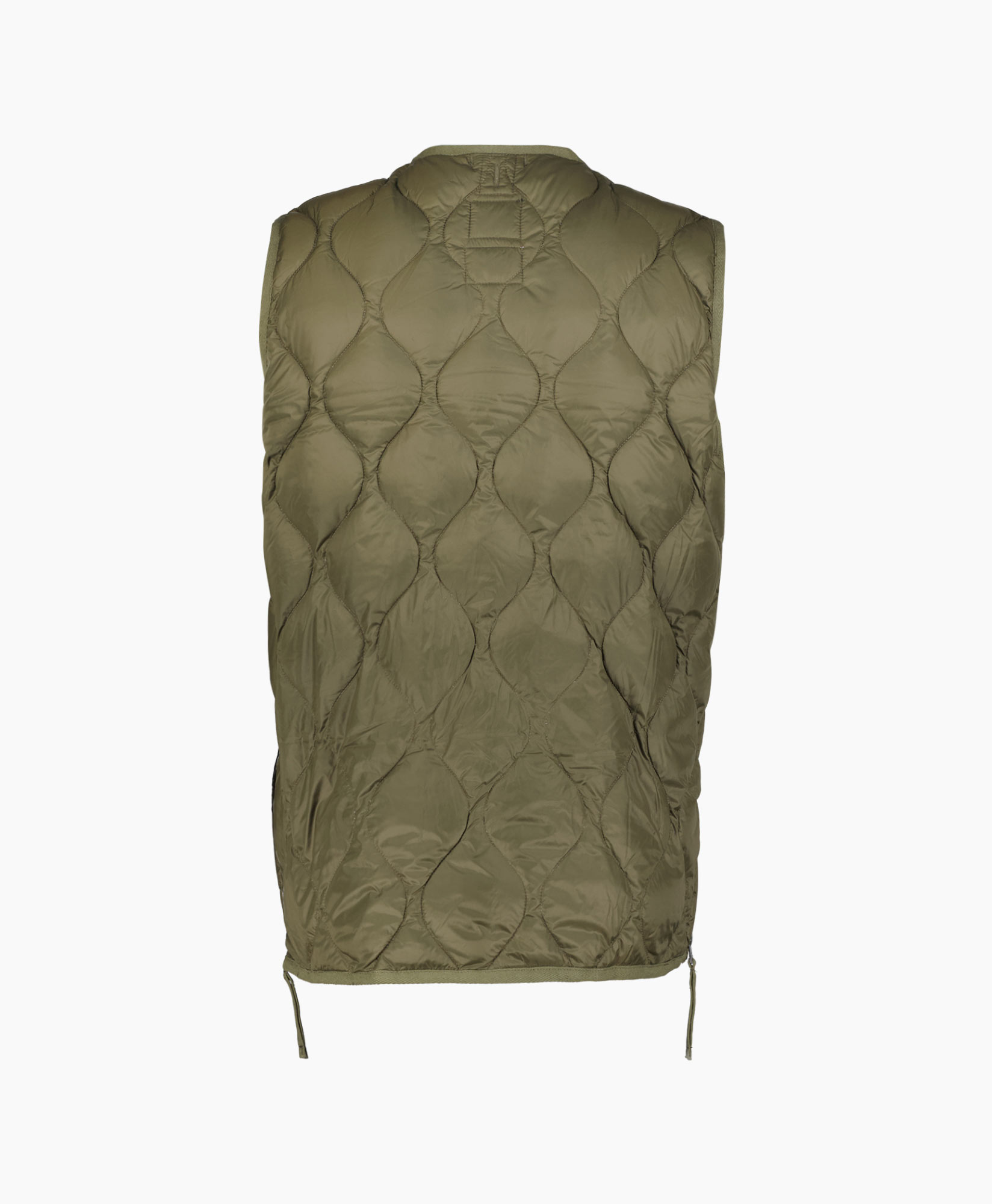 Bodywarmer Military V Neck Olijf