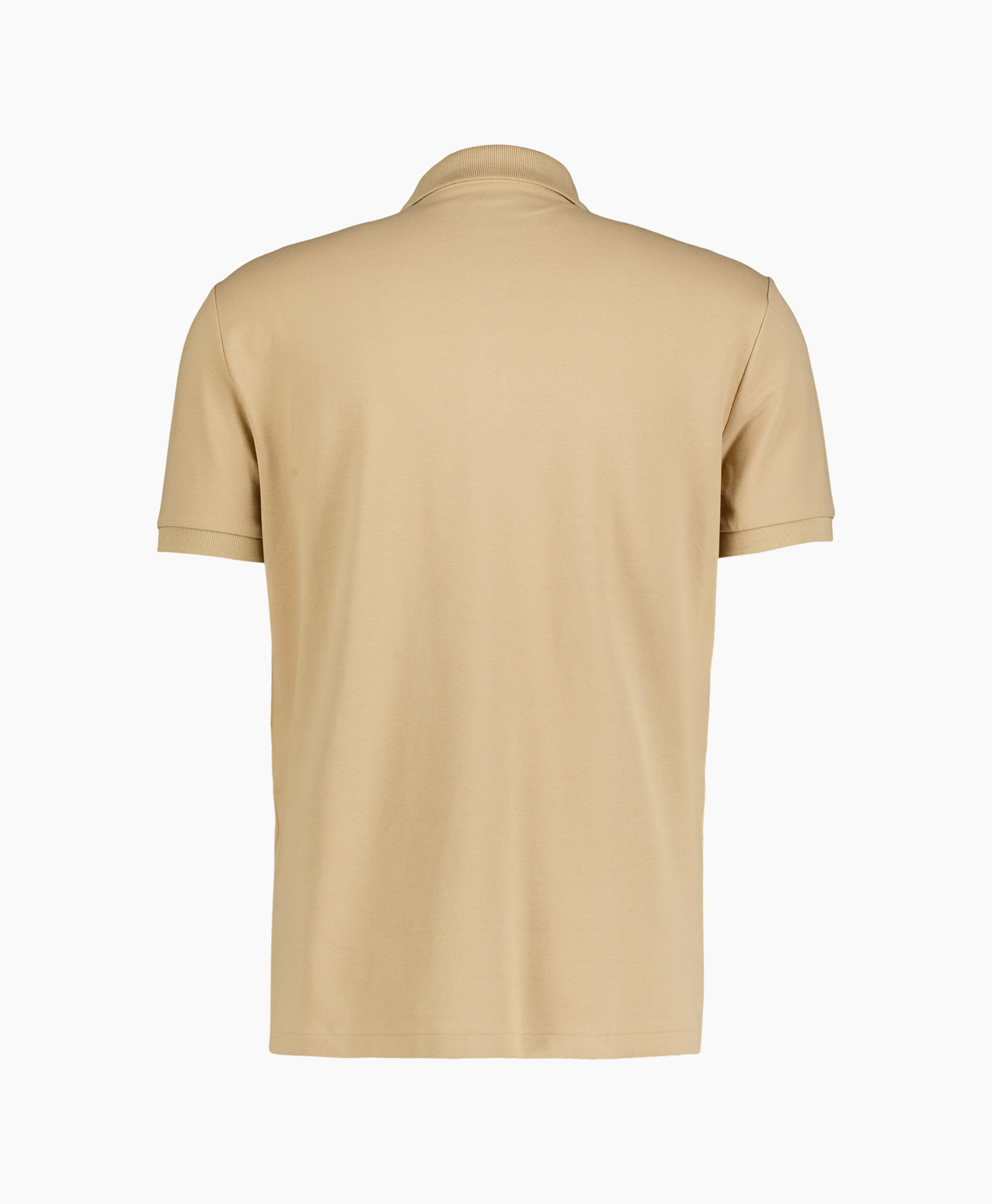 polo, polo shirt, beige, korte mouwen, logo