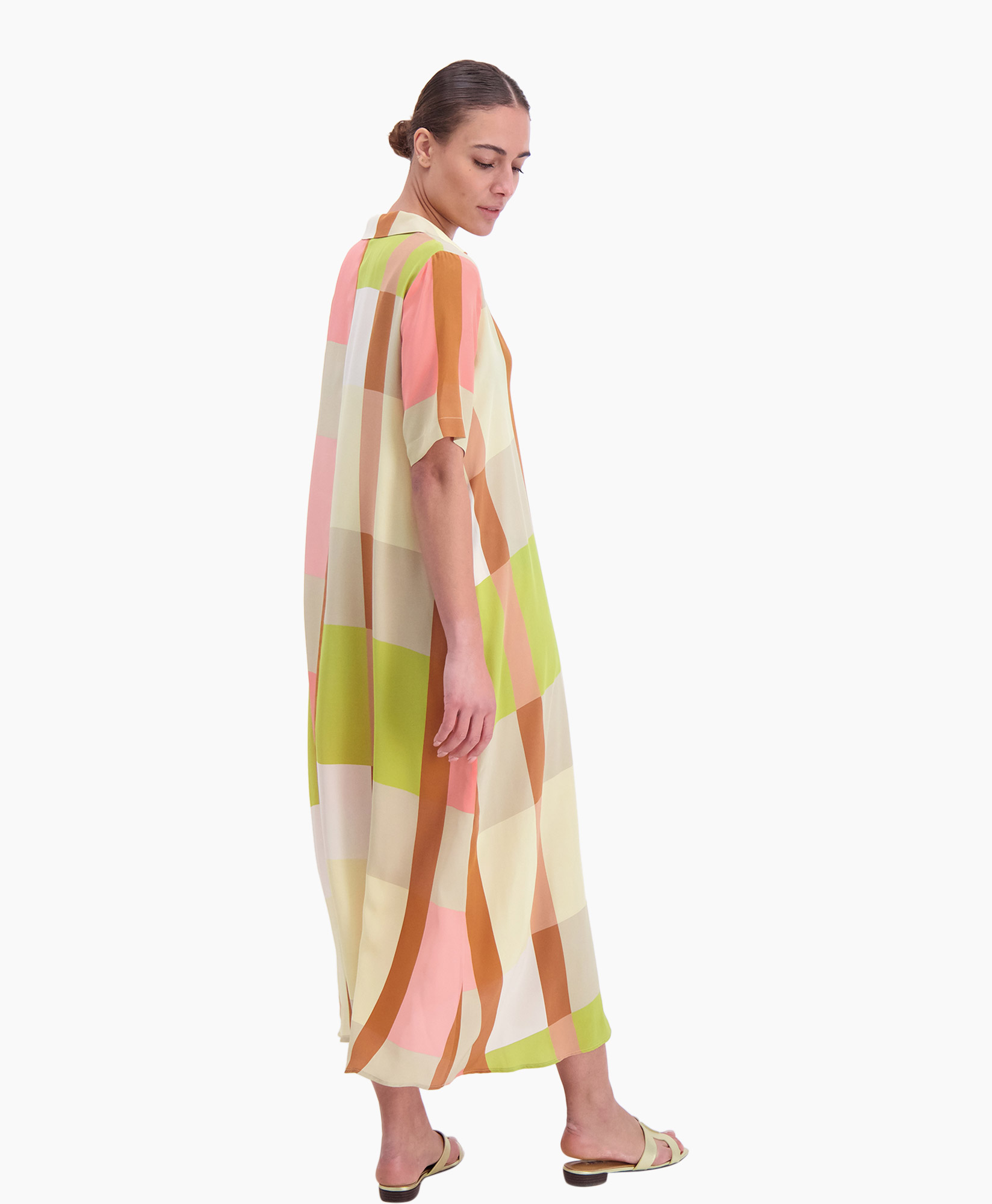 Momoni Maxi Jurk Laurelle Pink