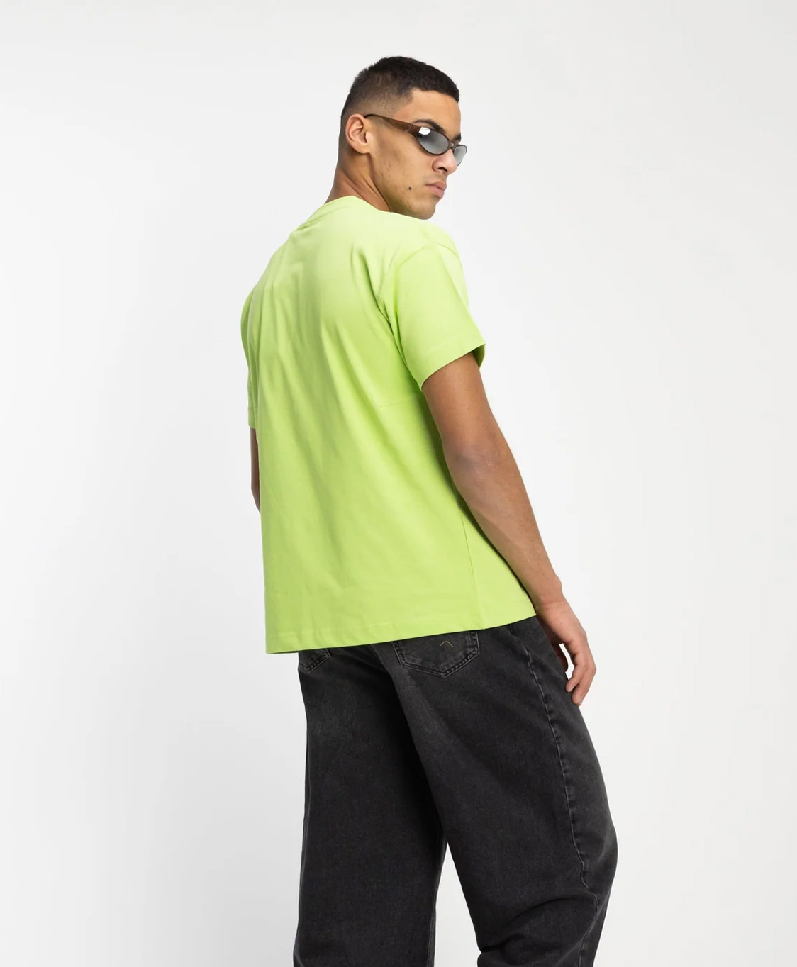 Flaneur Homme T-shirt Korte Mouw Graffiti All-over Groen