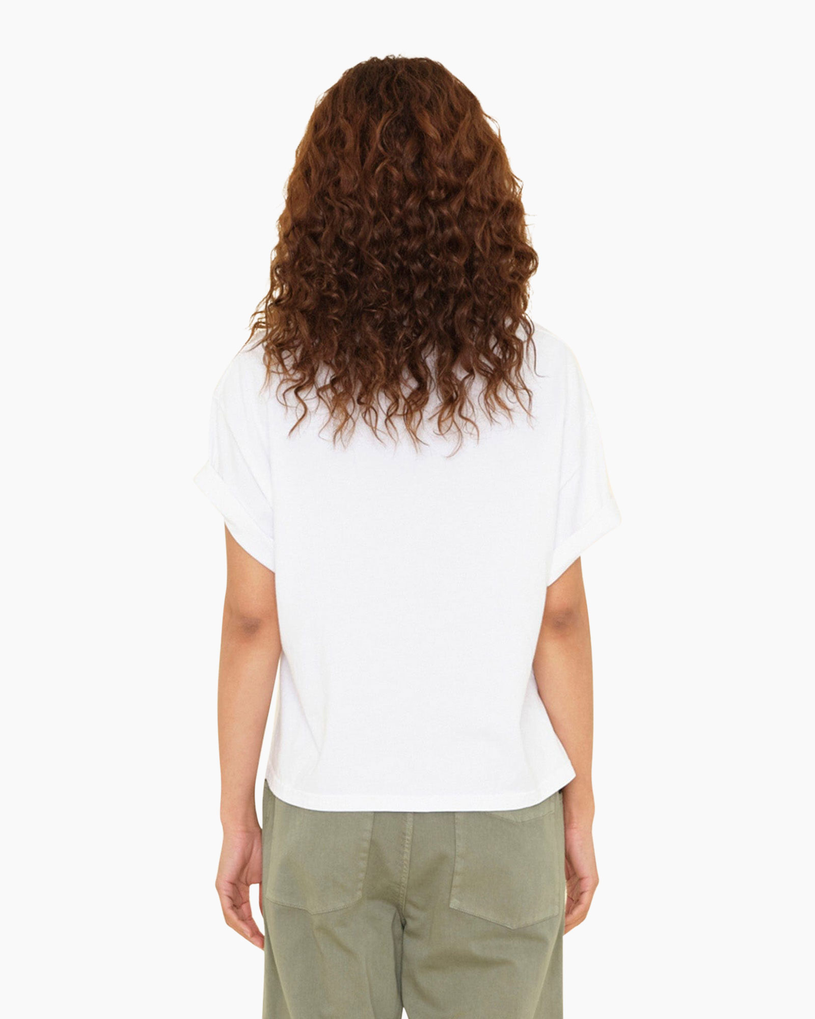 T-shirt Korte Mouw Palmer Wit
