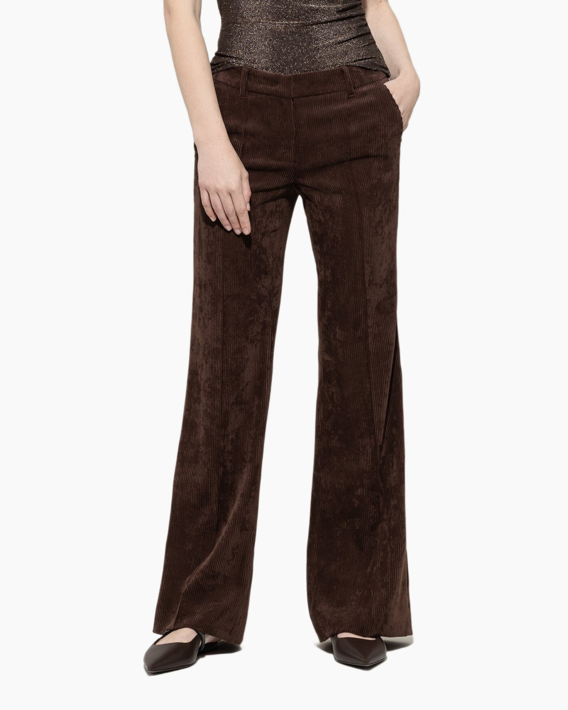 Broek 628851/3556-0 midden bruin