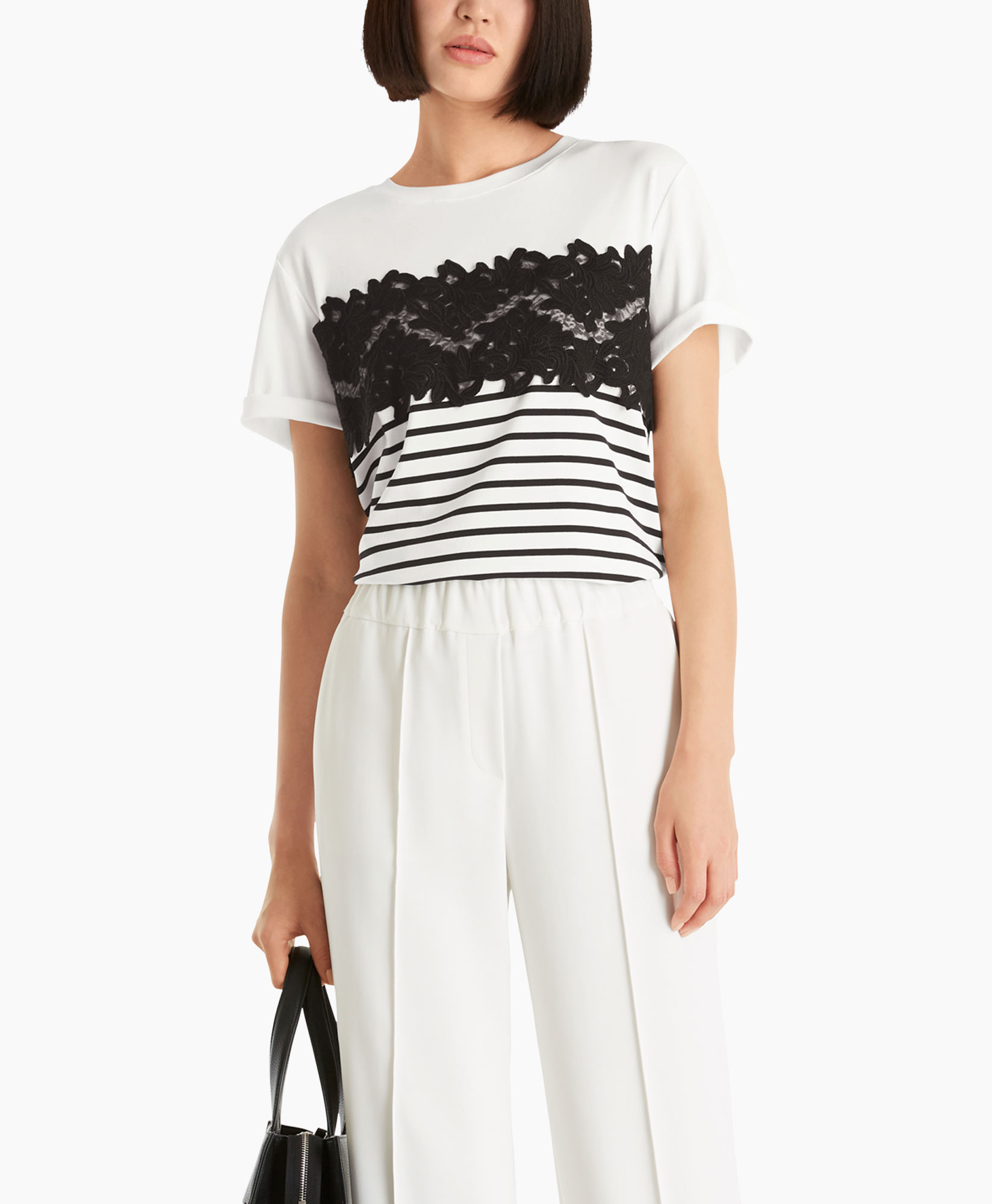 Marccain Collectie T-shirt Wc 48.10 J16 Print + 2 Kleurig