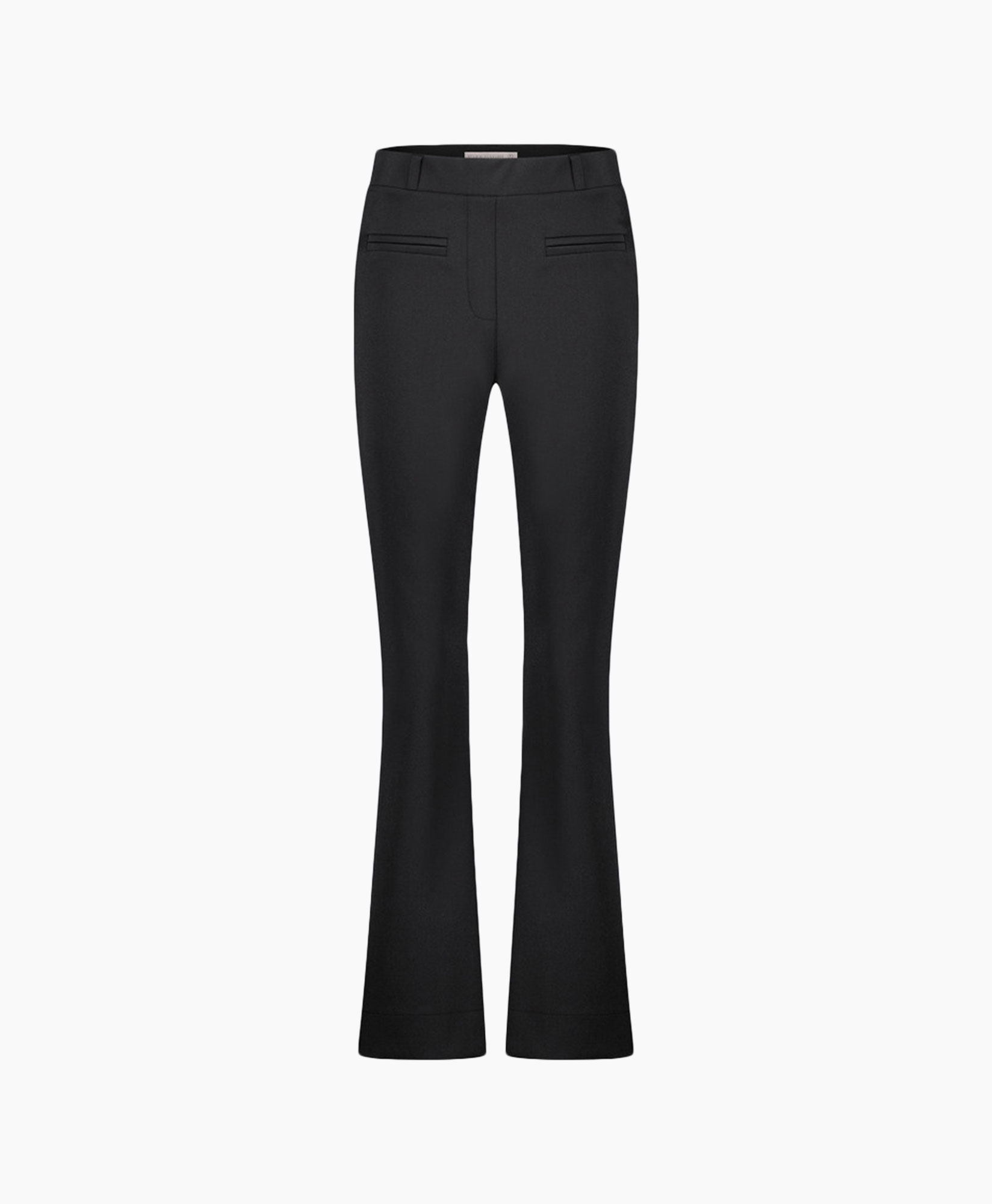 Broek Lio Shiny Bnd Flair Trousers Zwart