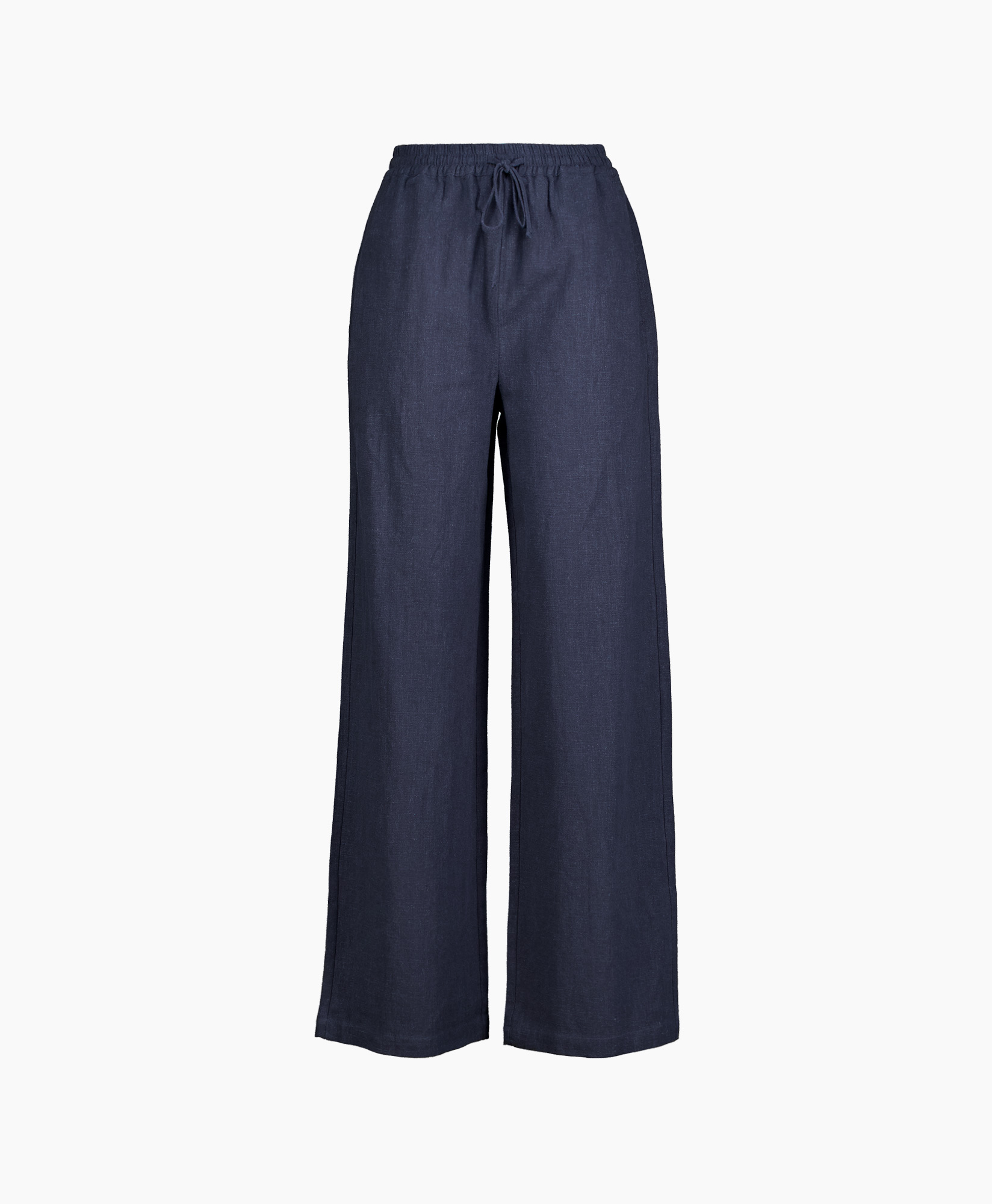 Pantalon Loise Linen Long Blauw