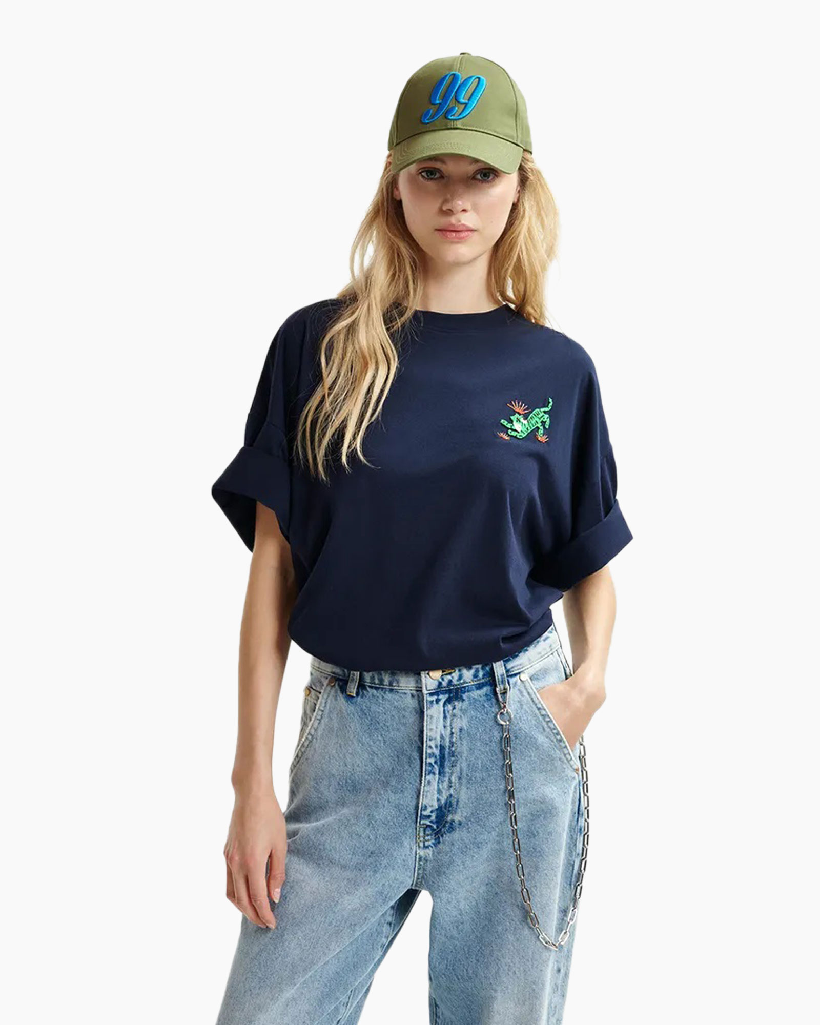 T-shirt Hungle Donker Blauw