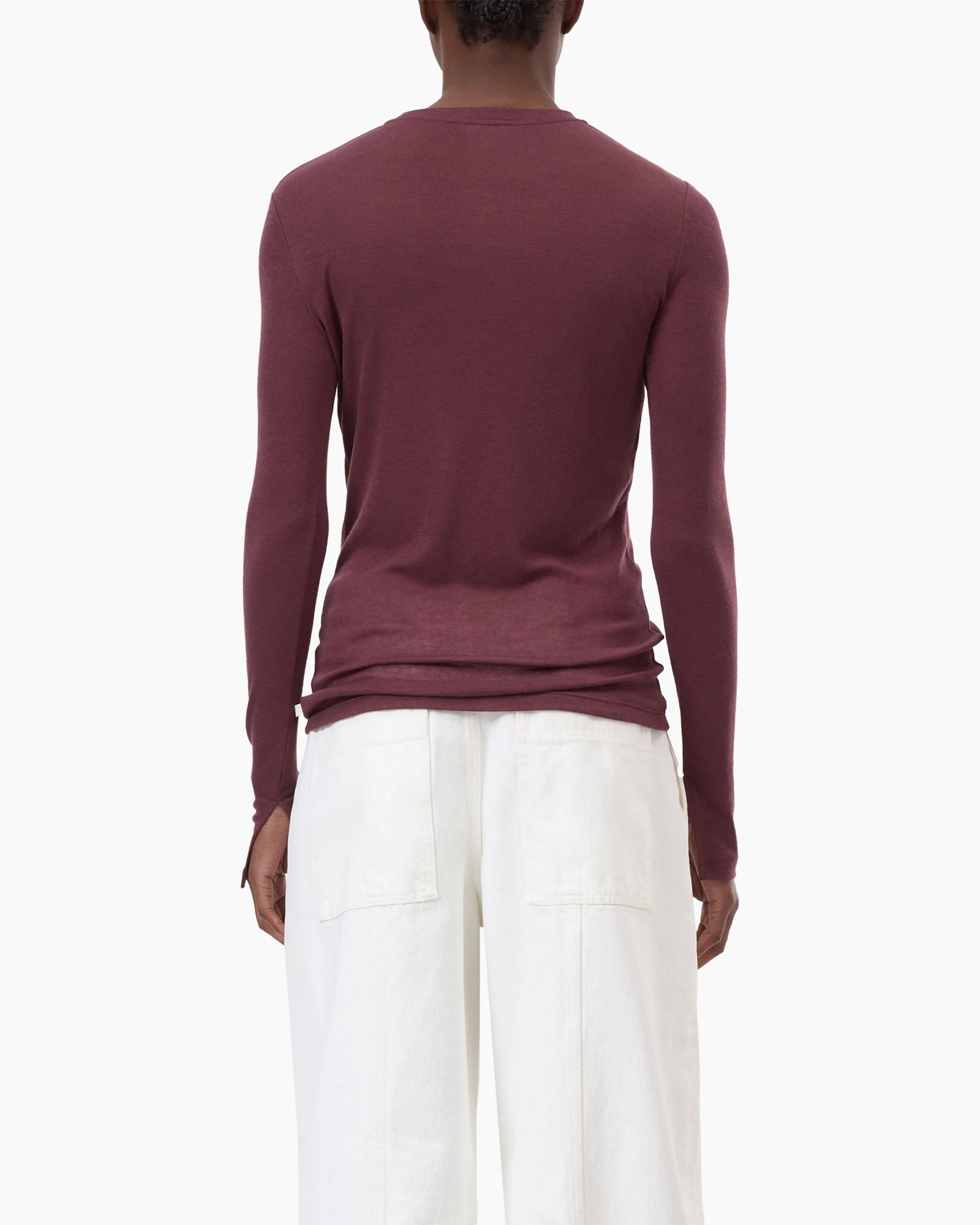 Top & T-shirt Longsleeve Bordeaux