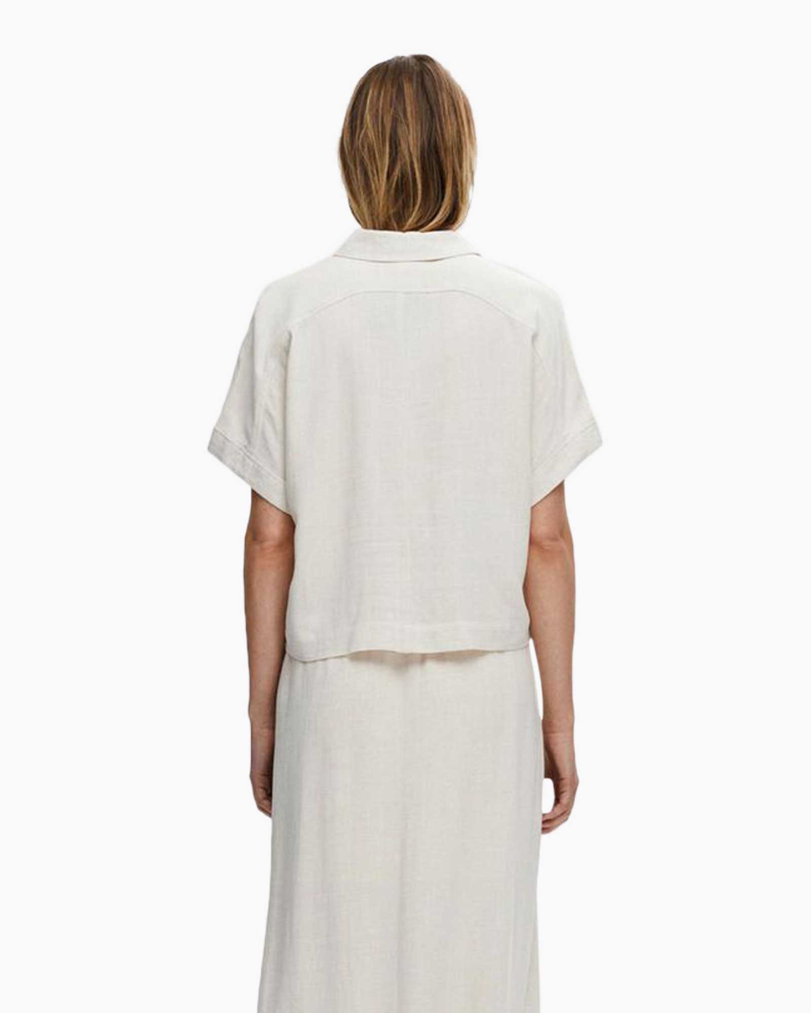 T-shirt Viva Ss Cropped Shirt Noos Zand