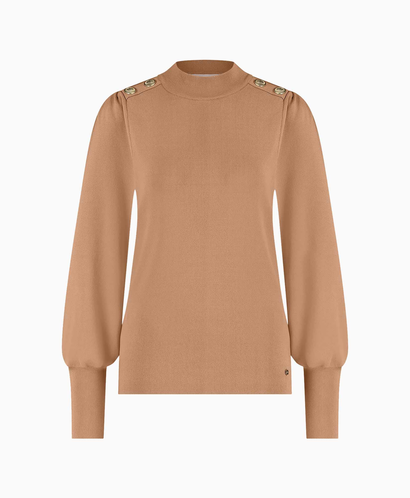 Studio Anneloes Pullover Sasja Button Pullover Camel