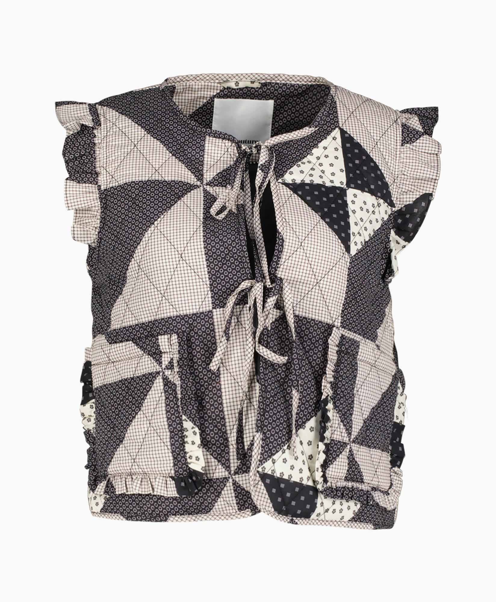 Vest Patchie Quilt Blauw
