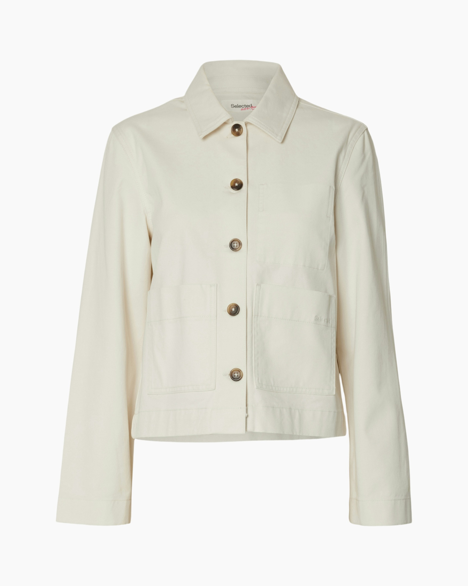 jas, jasje, beige, kraag, voorzakken