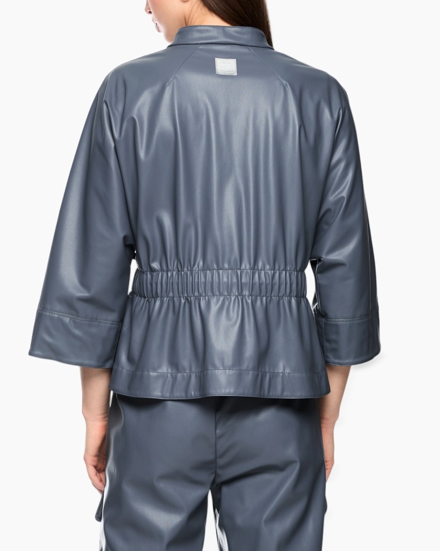 jas, jas, gese gesloten?, elastische taille, driekwarts mouwen