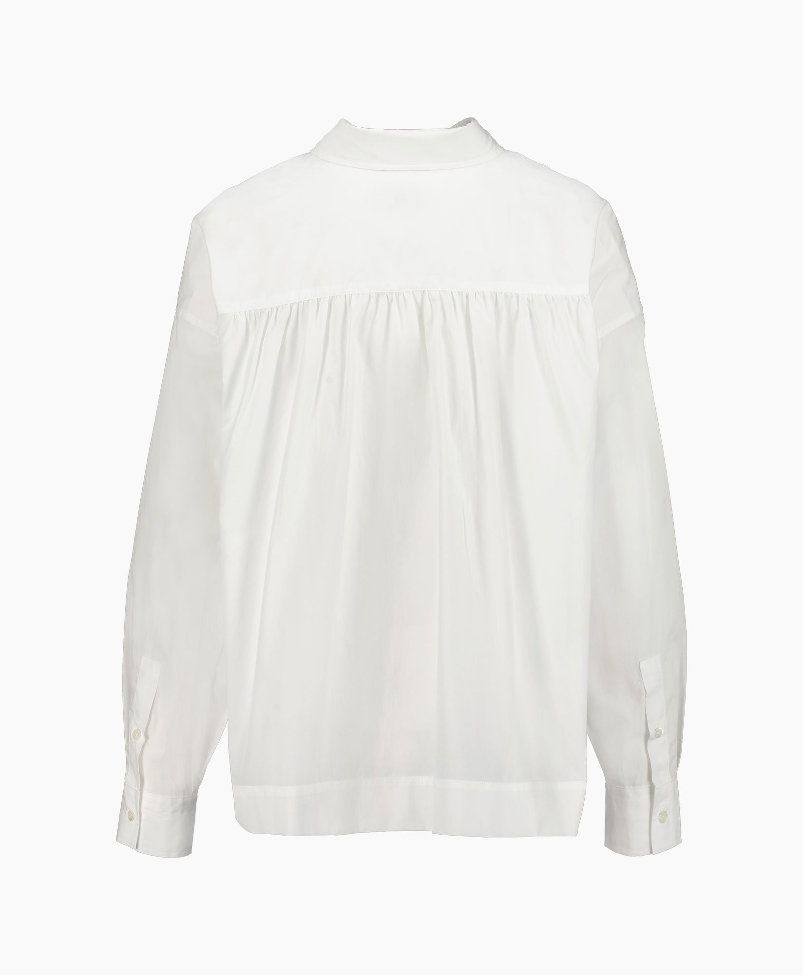 Closed Blouse Gathered Shirt Wit
