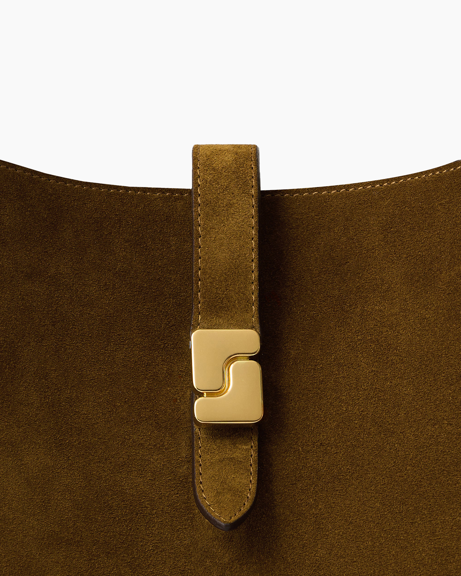 brown, suede, belt, straps, golden clasp