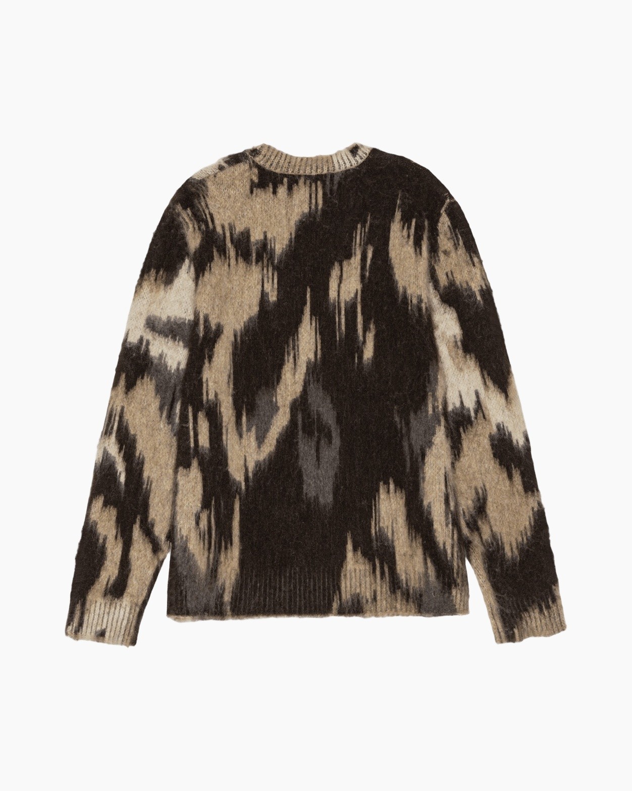 trui, patroon, kamouflage, gebreid, pullover