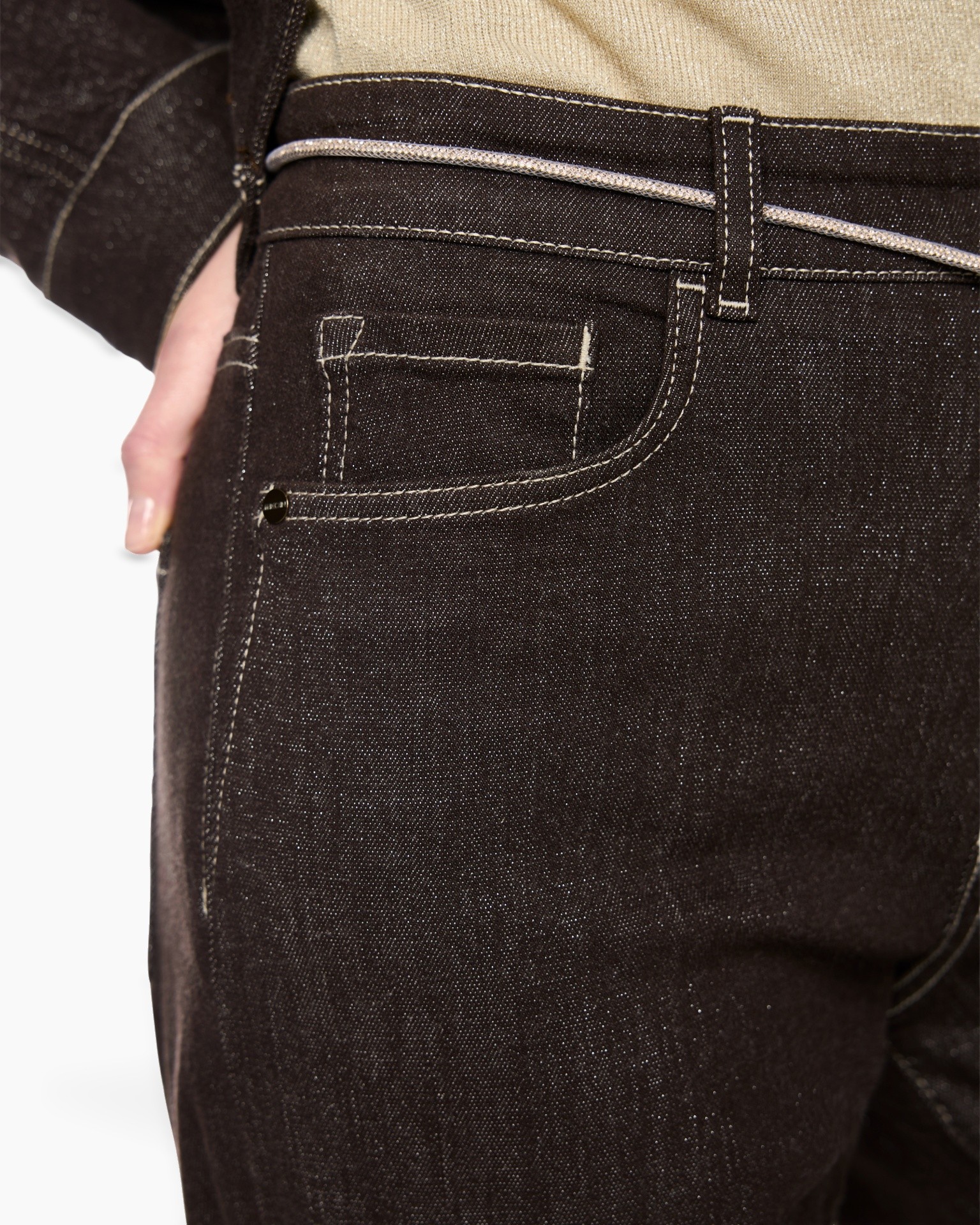 jeans, denim, zak, stiksel, donkerwas