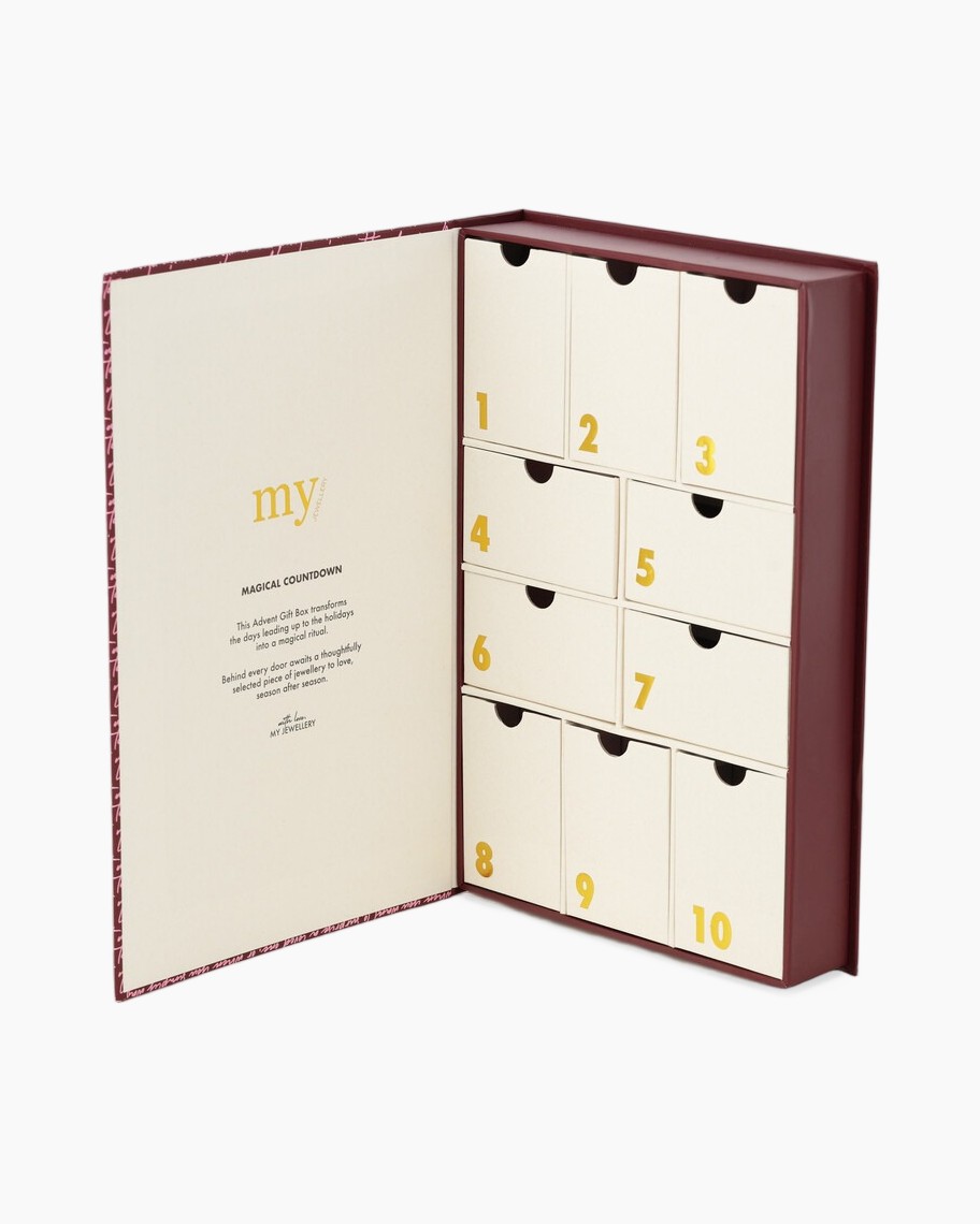 kaart, geschenk, doos, hart, goudkleurig