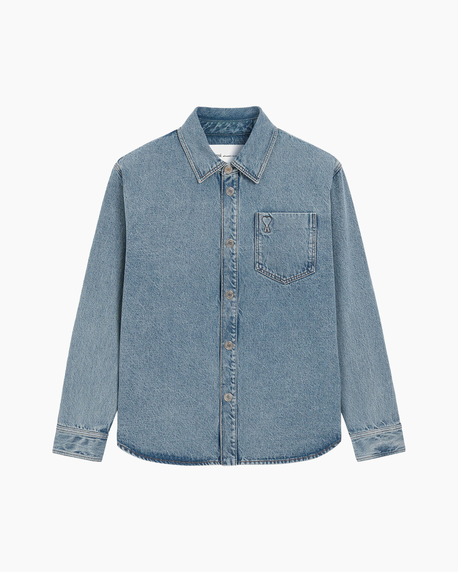 denim, hemd, blauw, broek?, zak