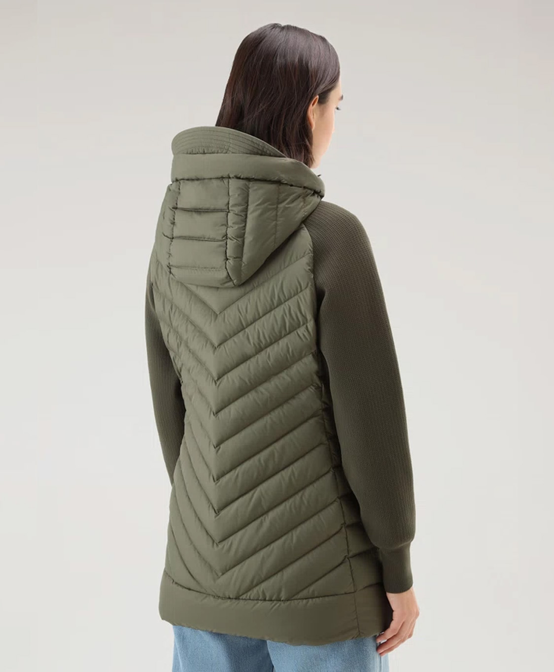 Woolrich  Jack Hybrid Olijf